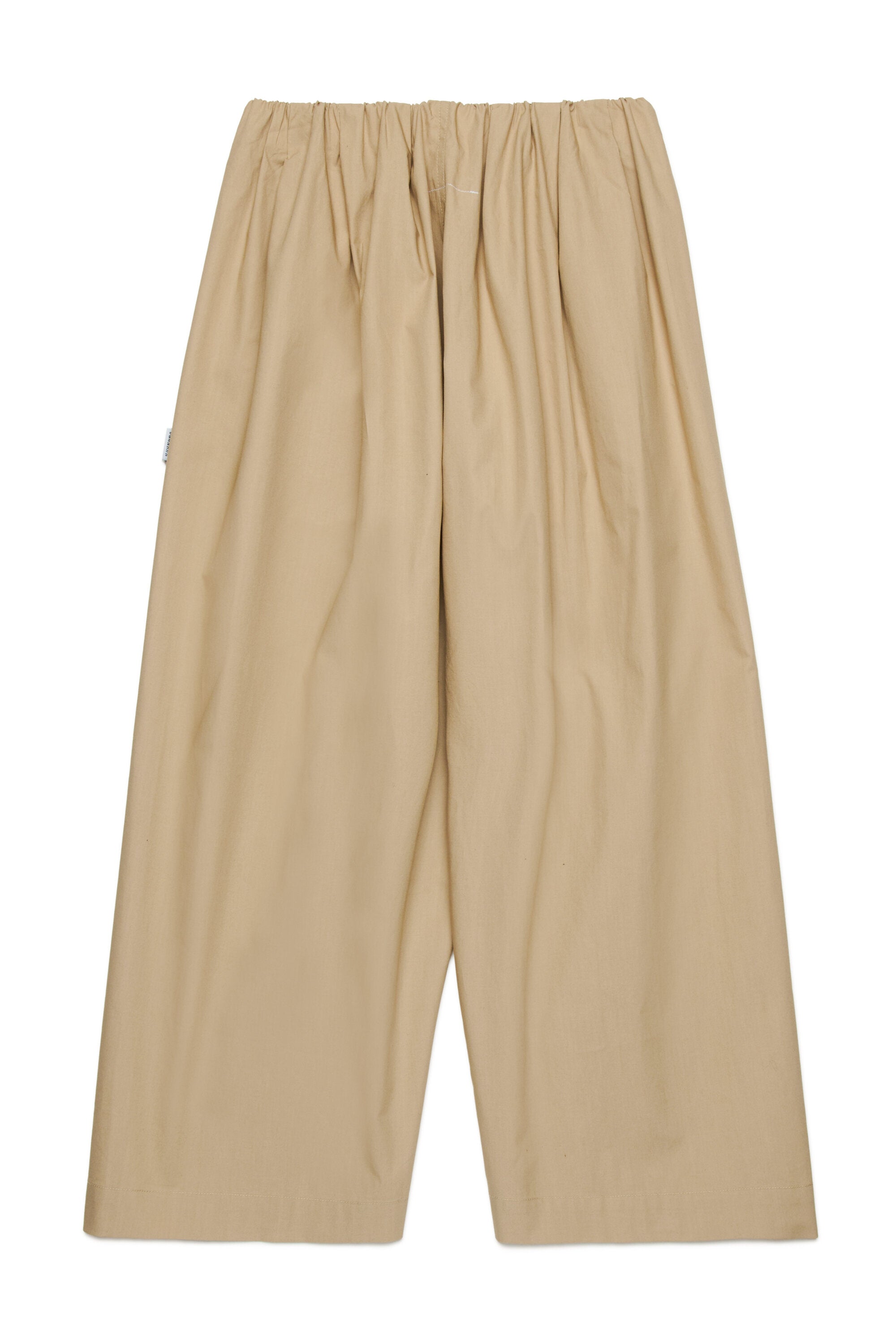 ギャザー入りワイドレッグパンツ