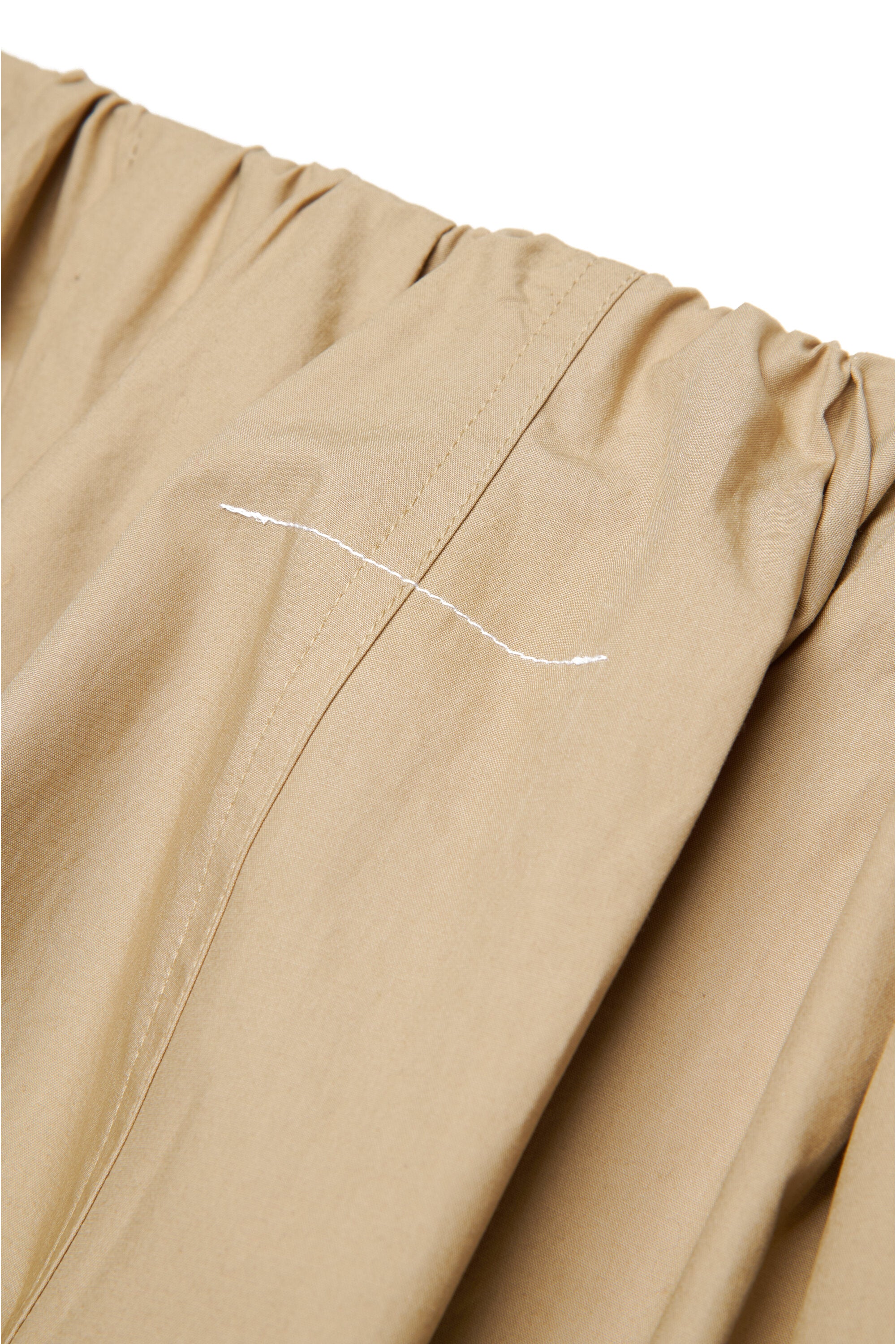 ギャザー入りワイドレッグパンツ