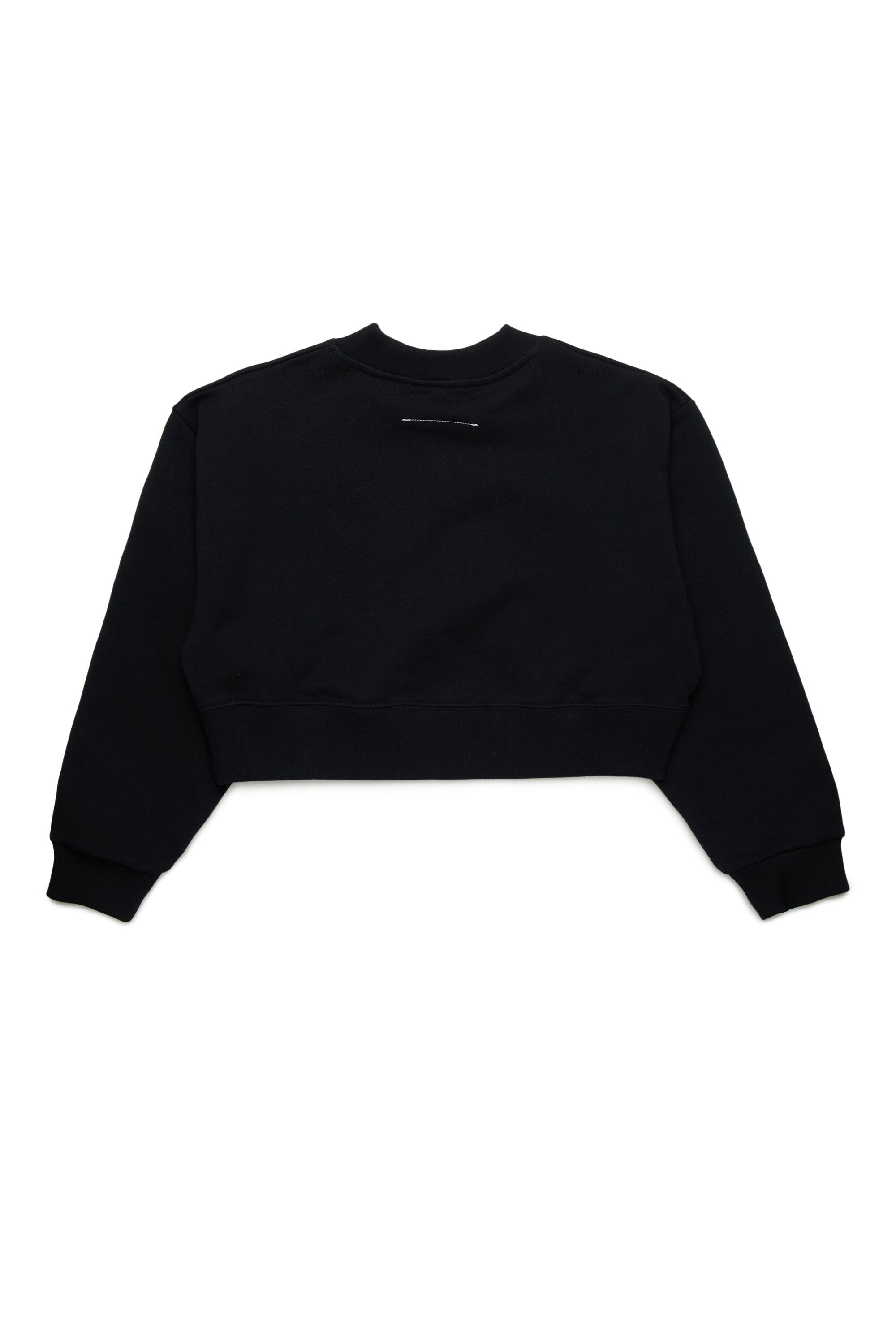 ハッピースターグラフィックのクルーネックスウェットシャツ