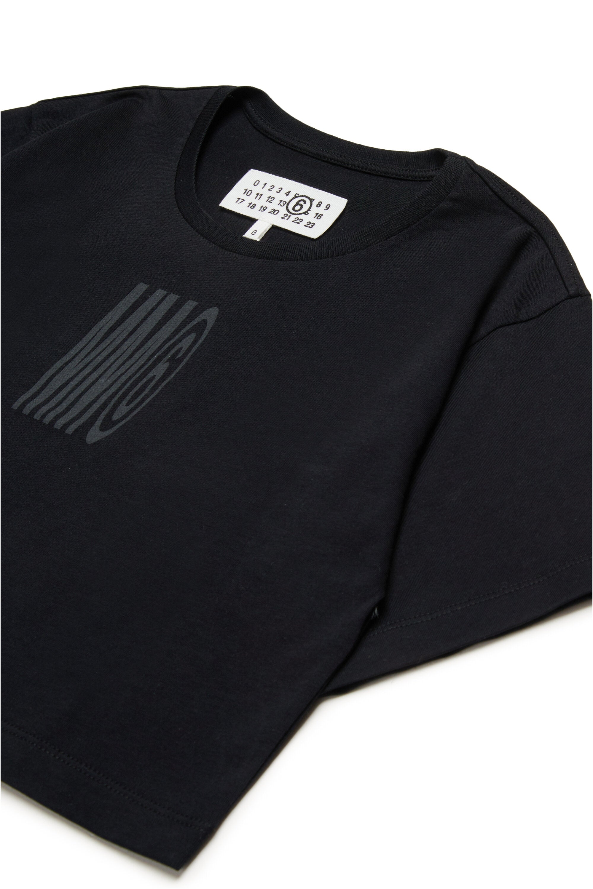 インスティテューショナル ロゴ入りクロップドTシャツ