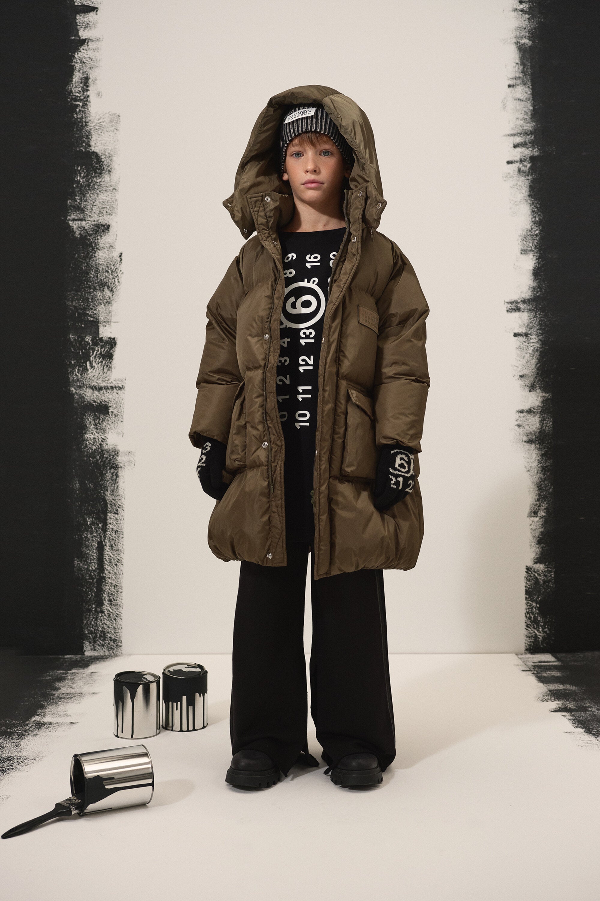 ポケット付きロング・ジャケット