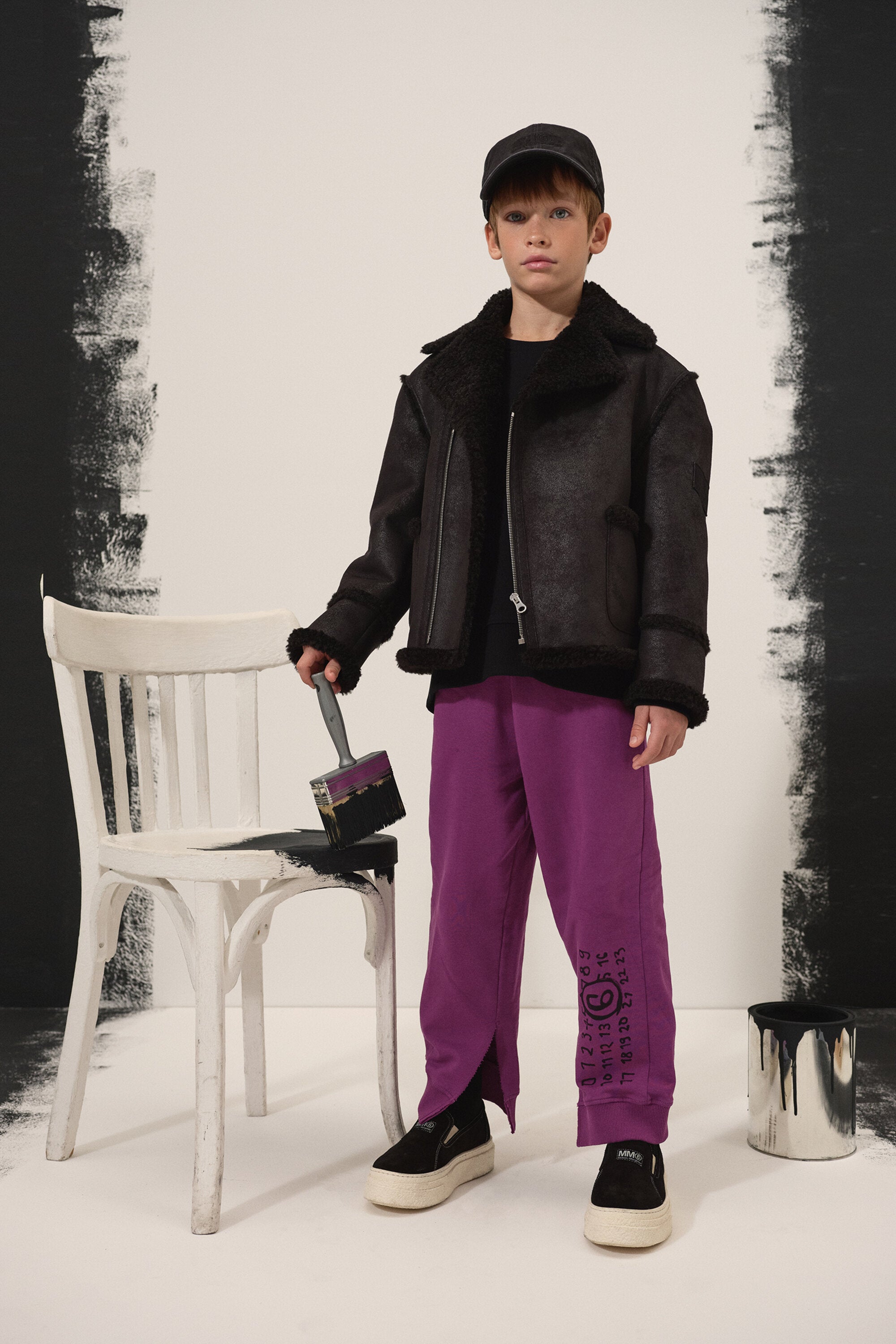 テディ・ディテールのシャーリング・ジャケット