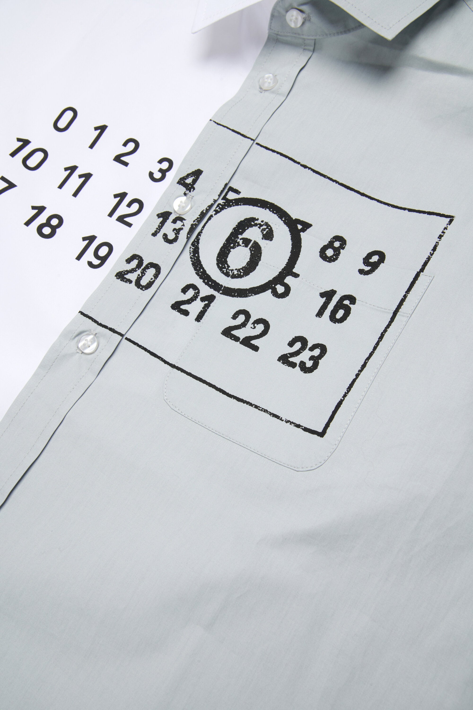 2色のリカット・ポプリン・シャツ