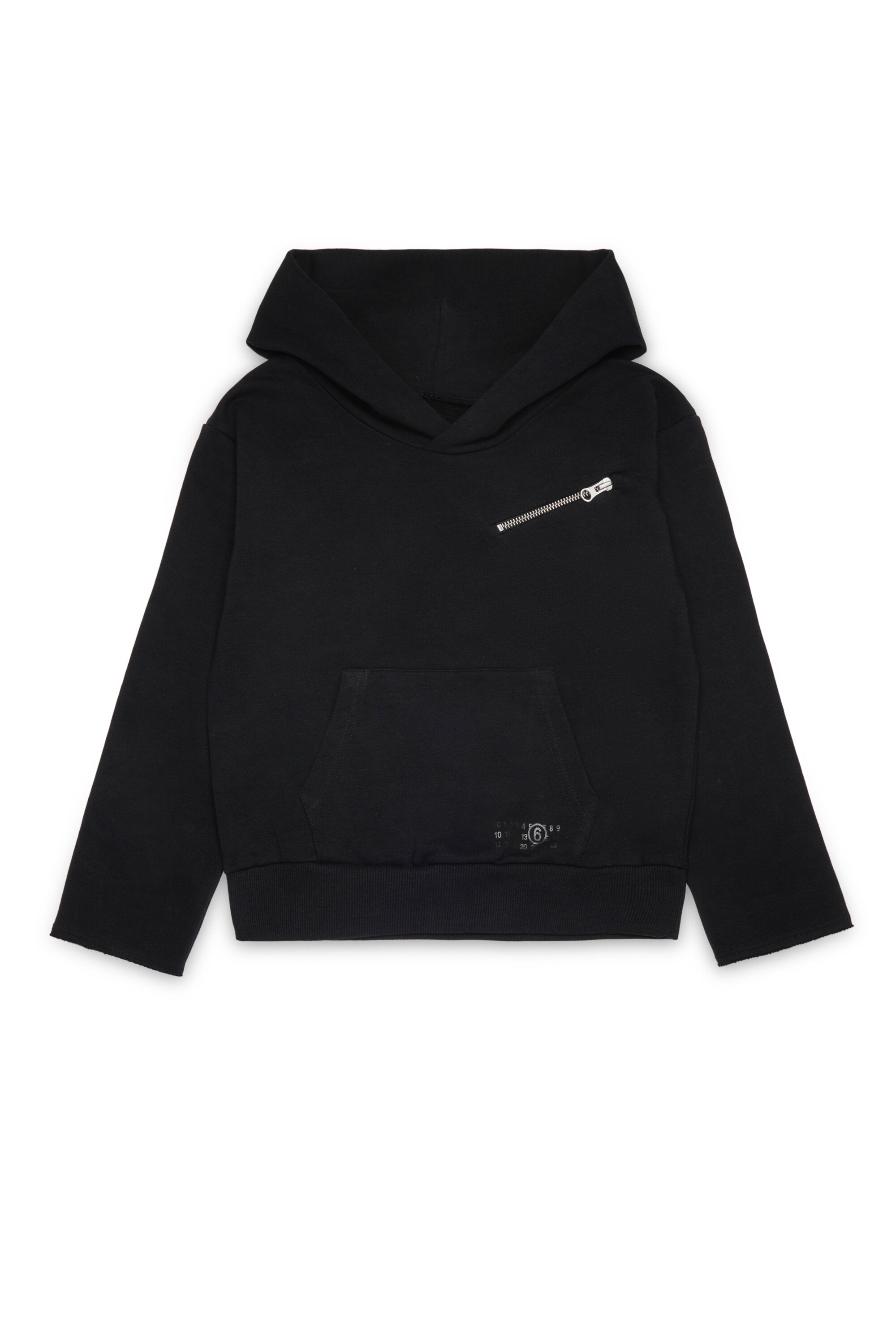 Hooded sweatshirt with zip pocket