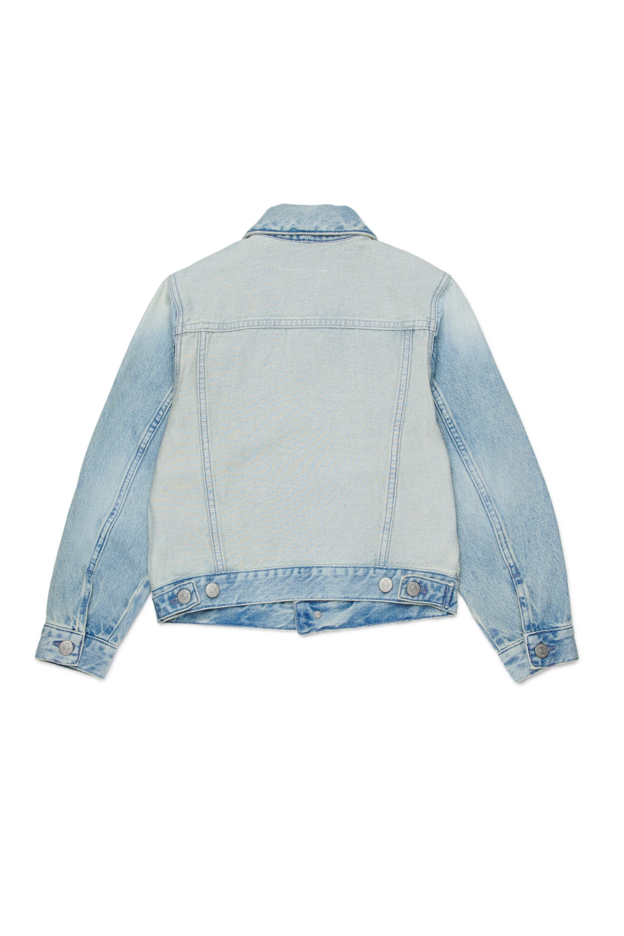 Light wash-effect denim jacket