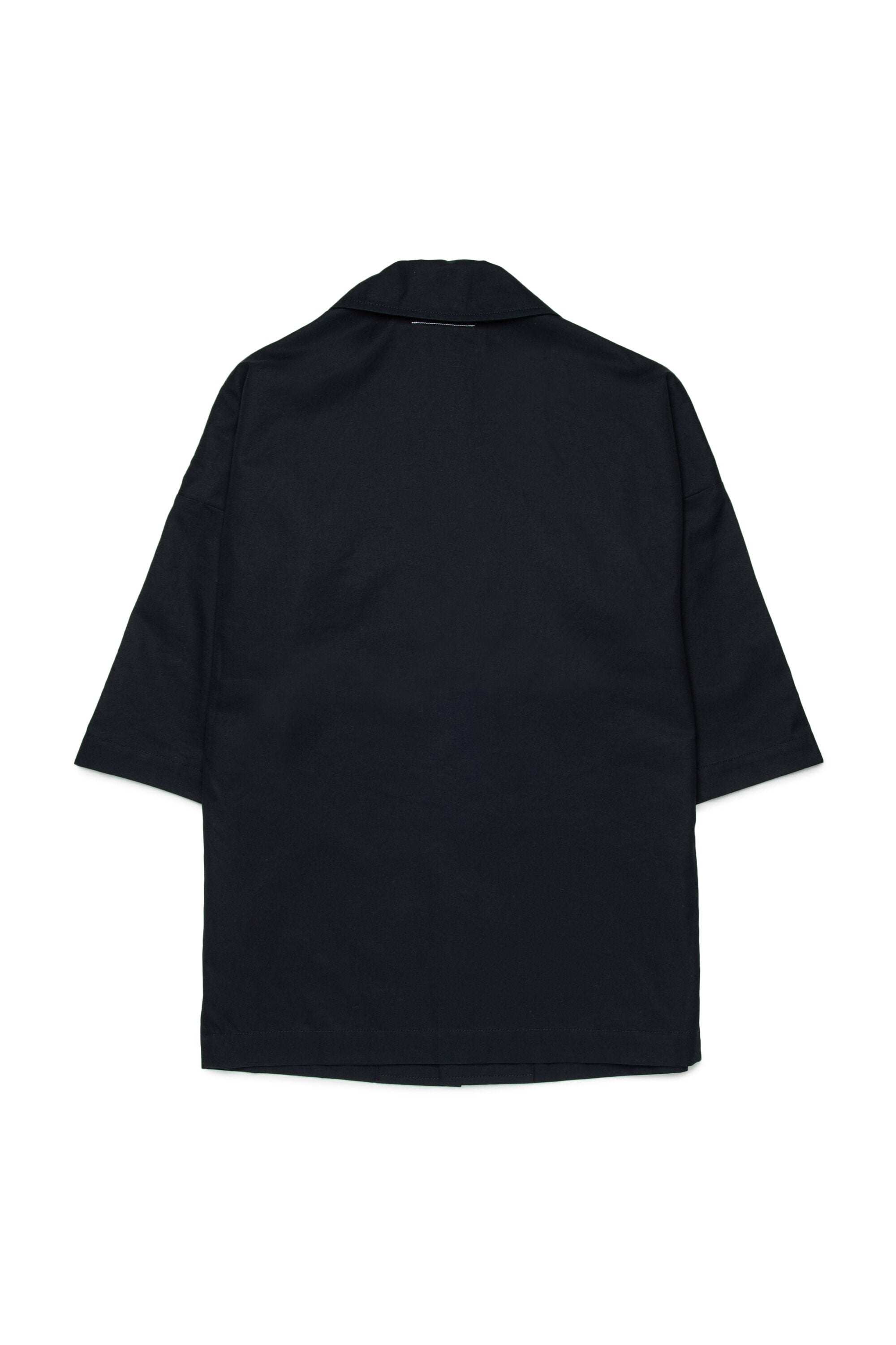 ロゴ入りシングルブレストコート