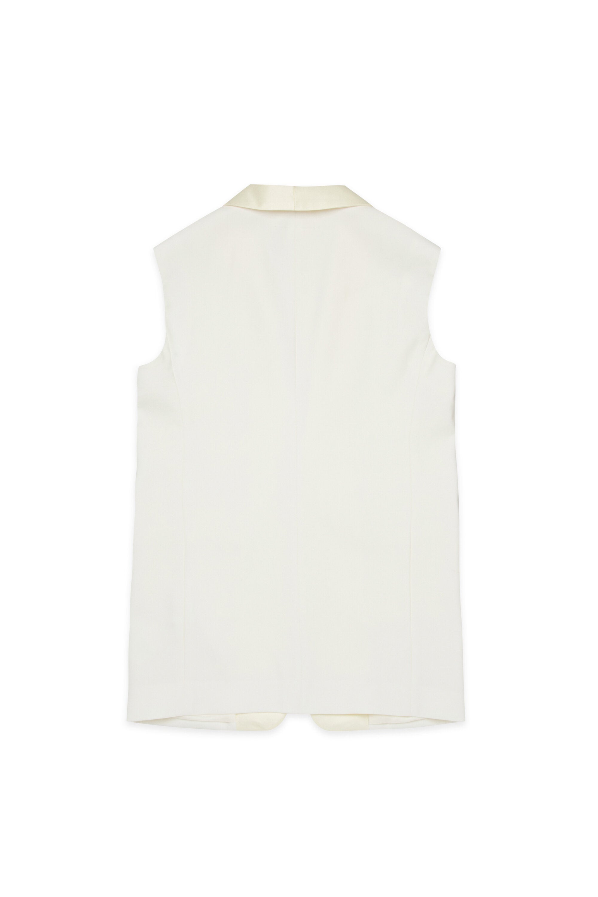 Sleeveless jacket with logo