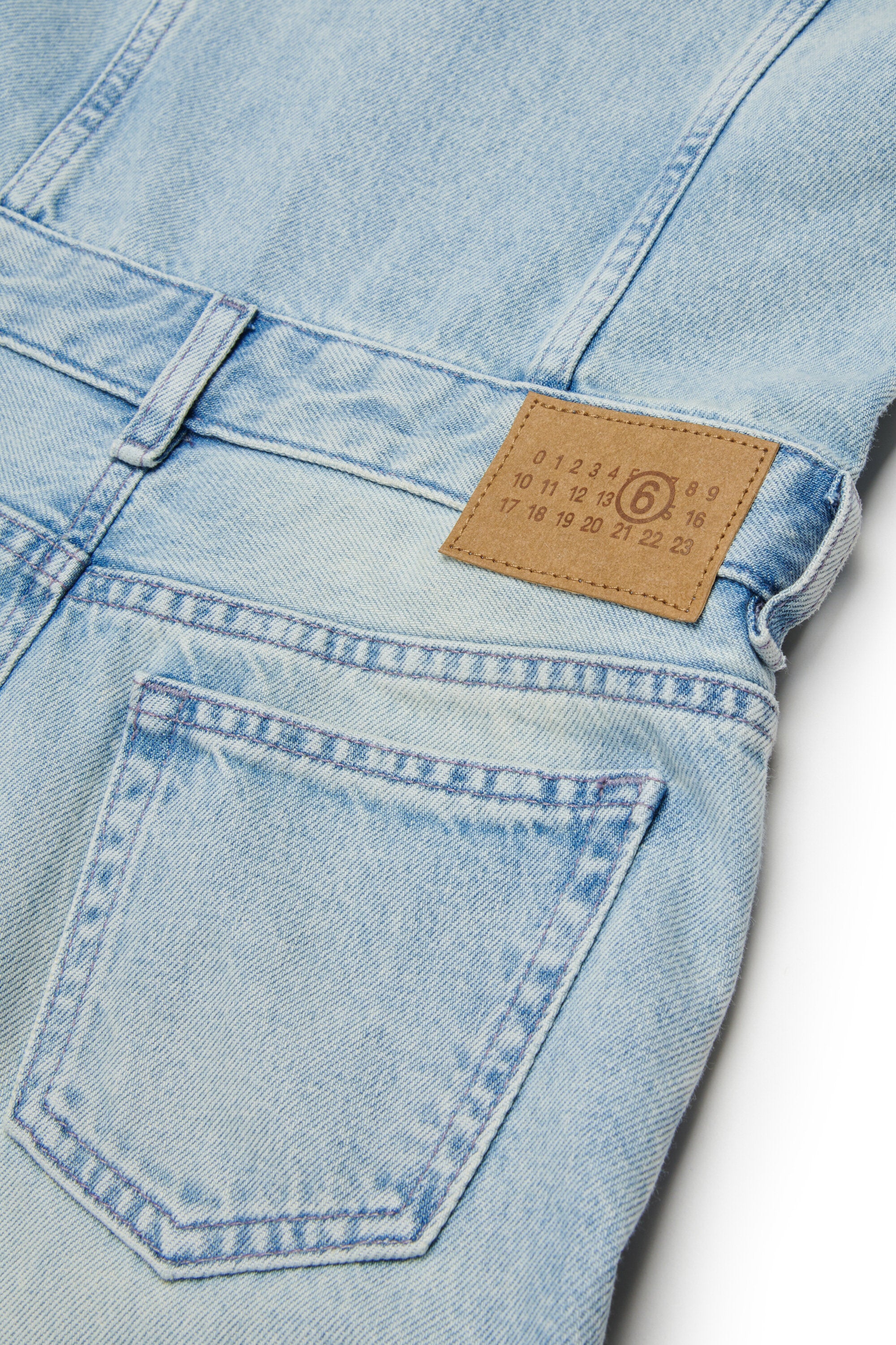 色落ち加工ノースリーブデニムドレス