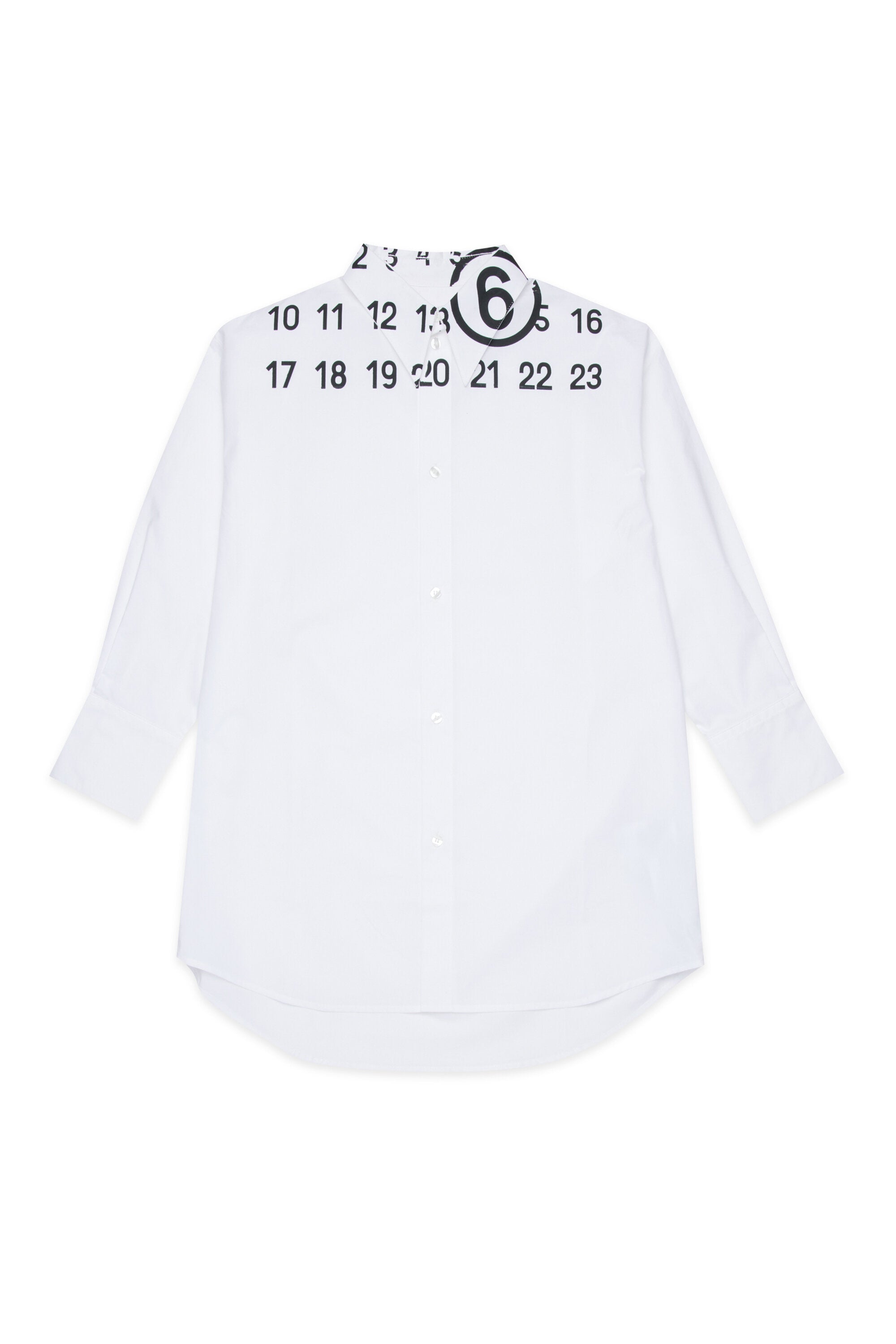 ロゴ入りシャツドレス