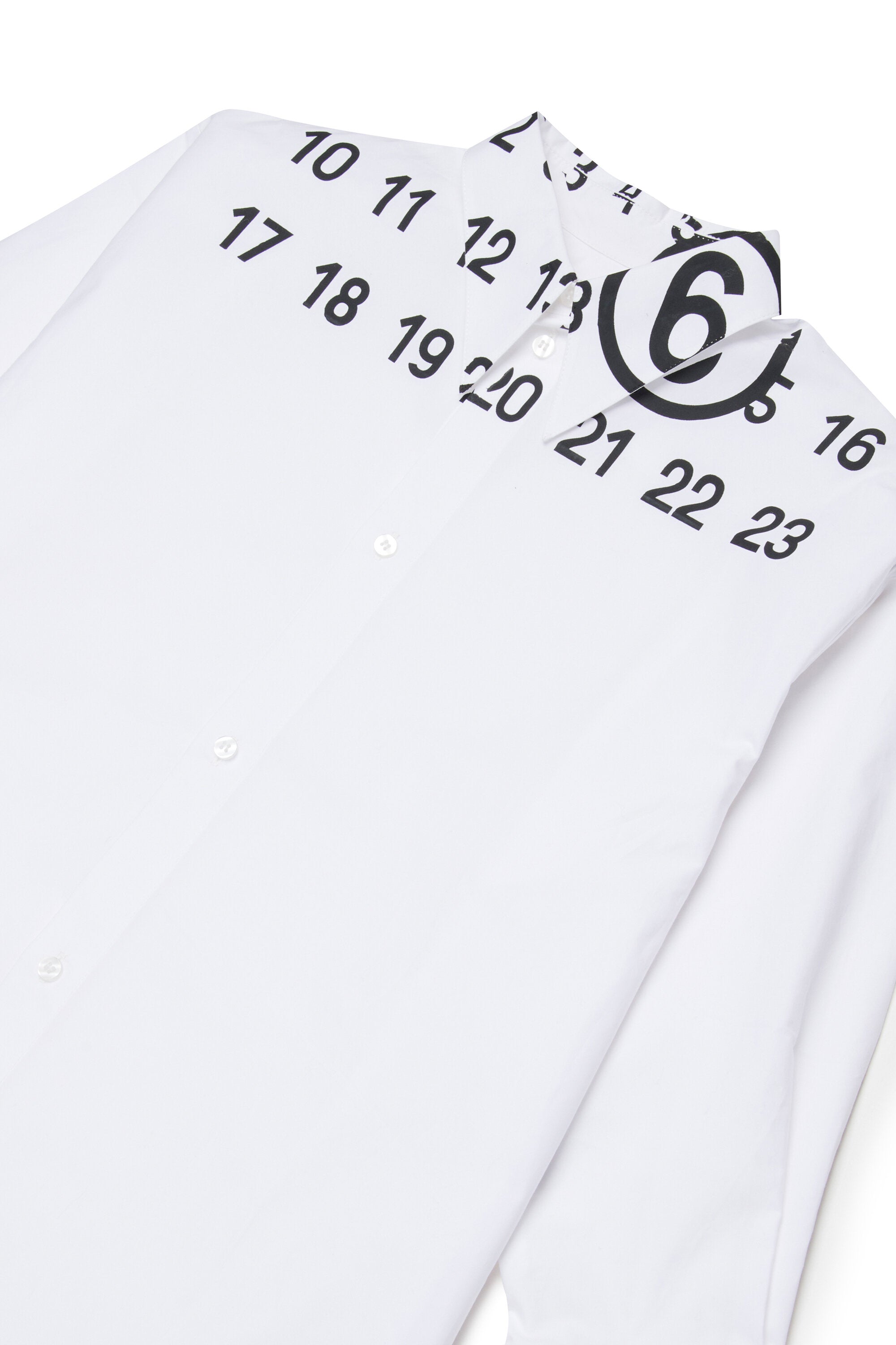 ロゴ入りシャツドレス