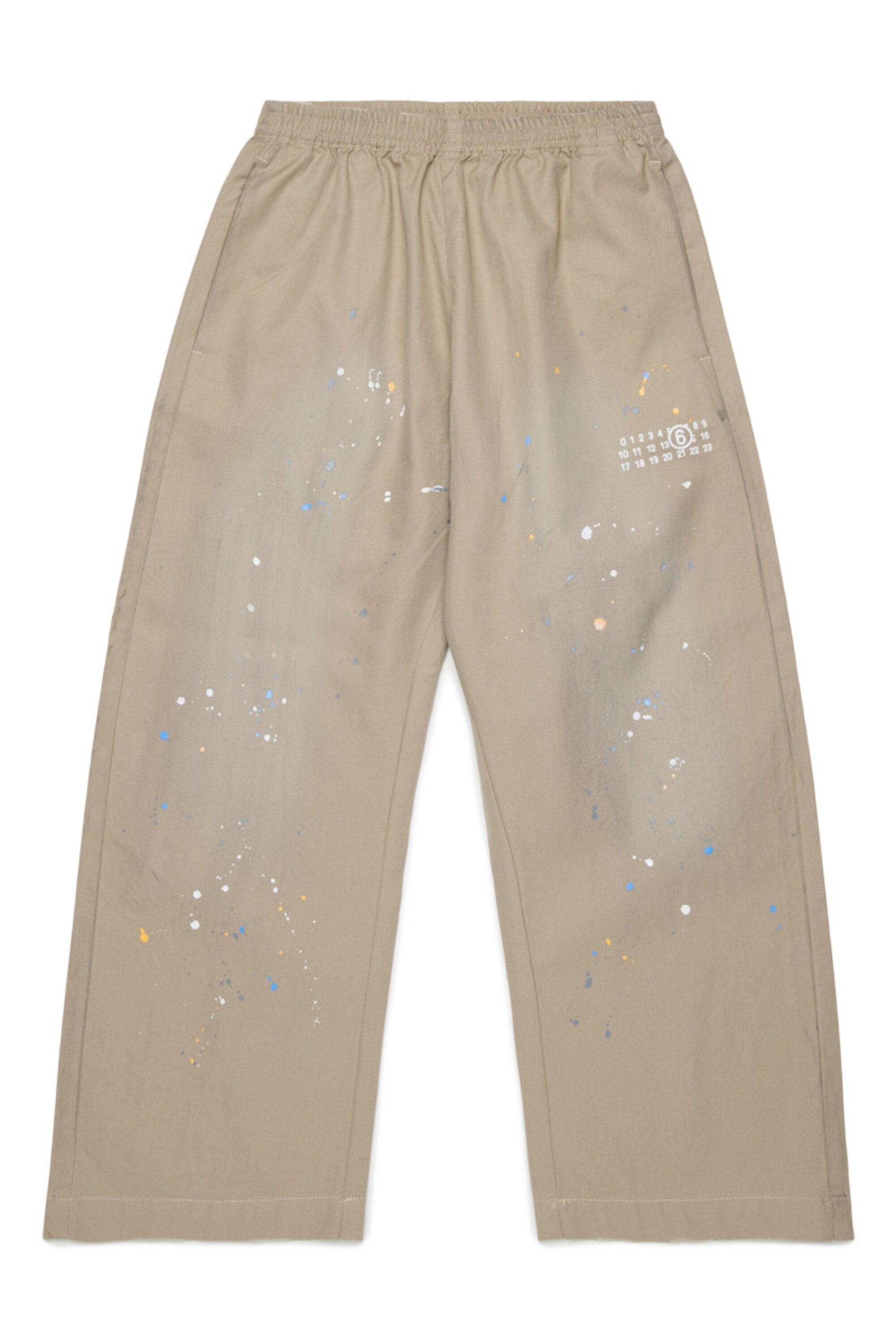 ロゴ付きチノパンツ