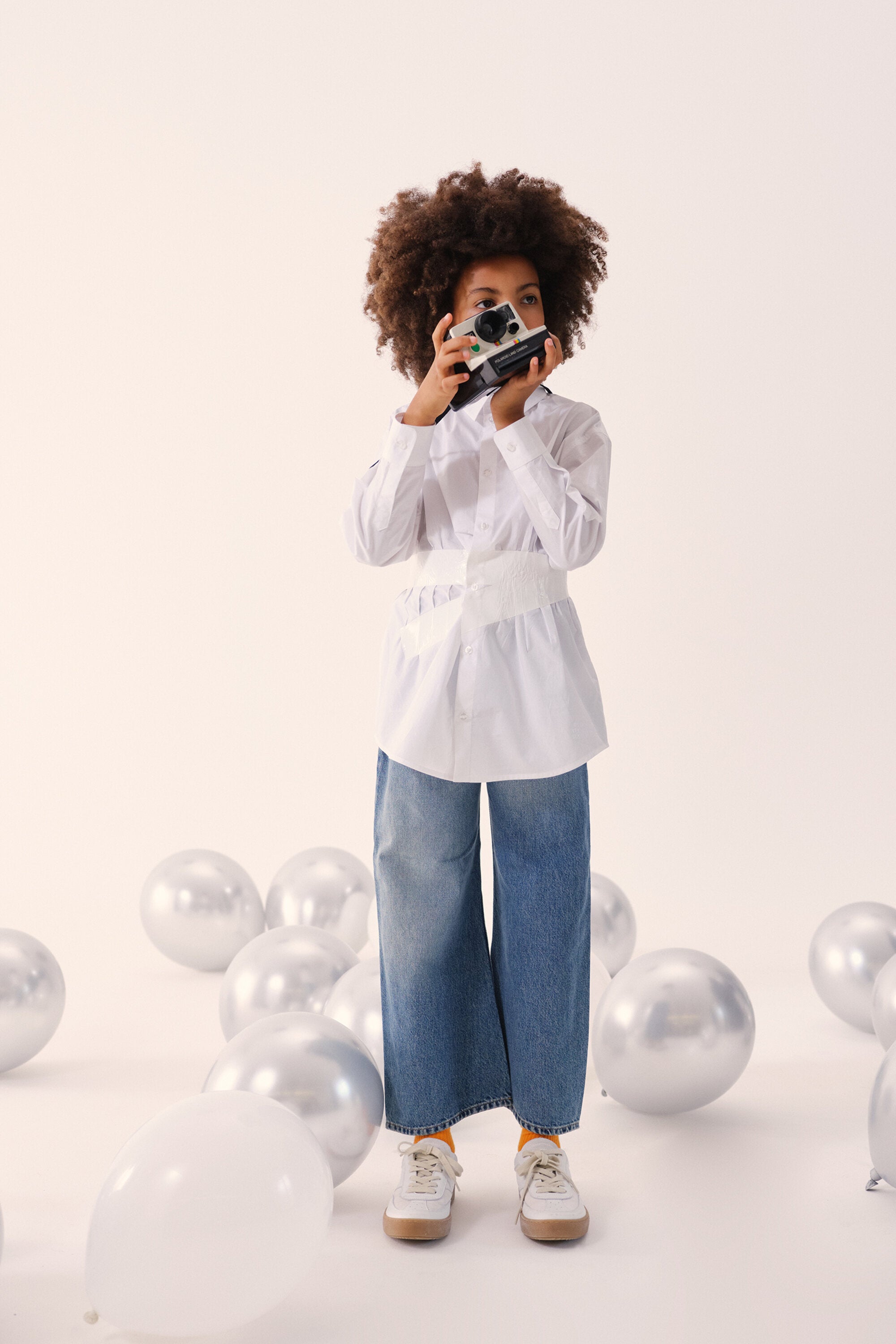 ウエストベルト付きTシャツ