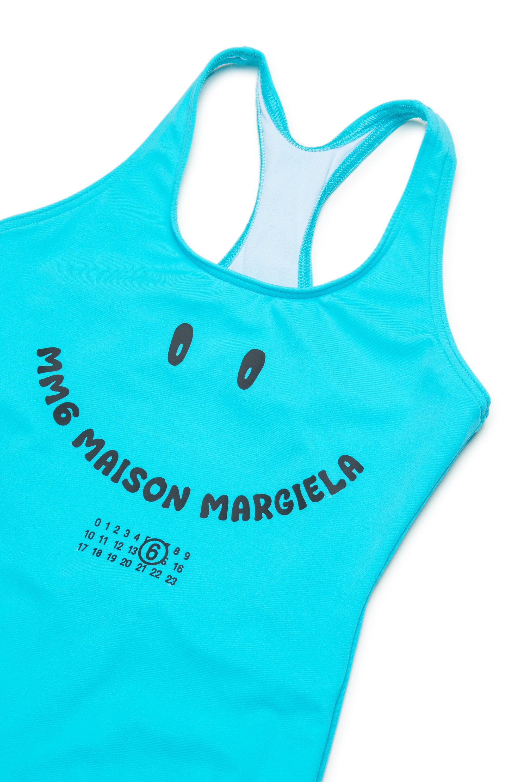 ロゴ入りワンピース水着