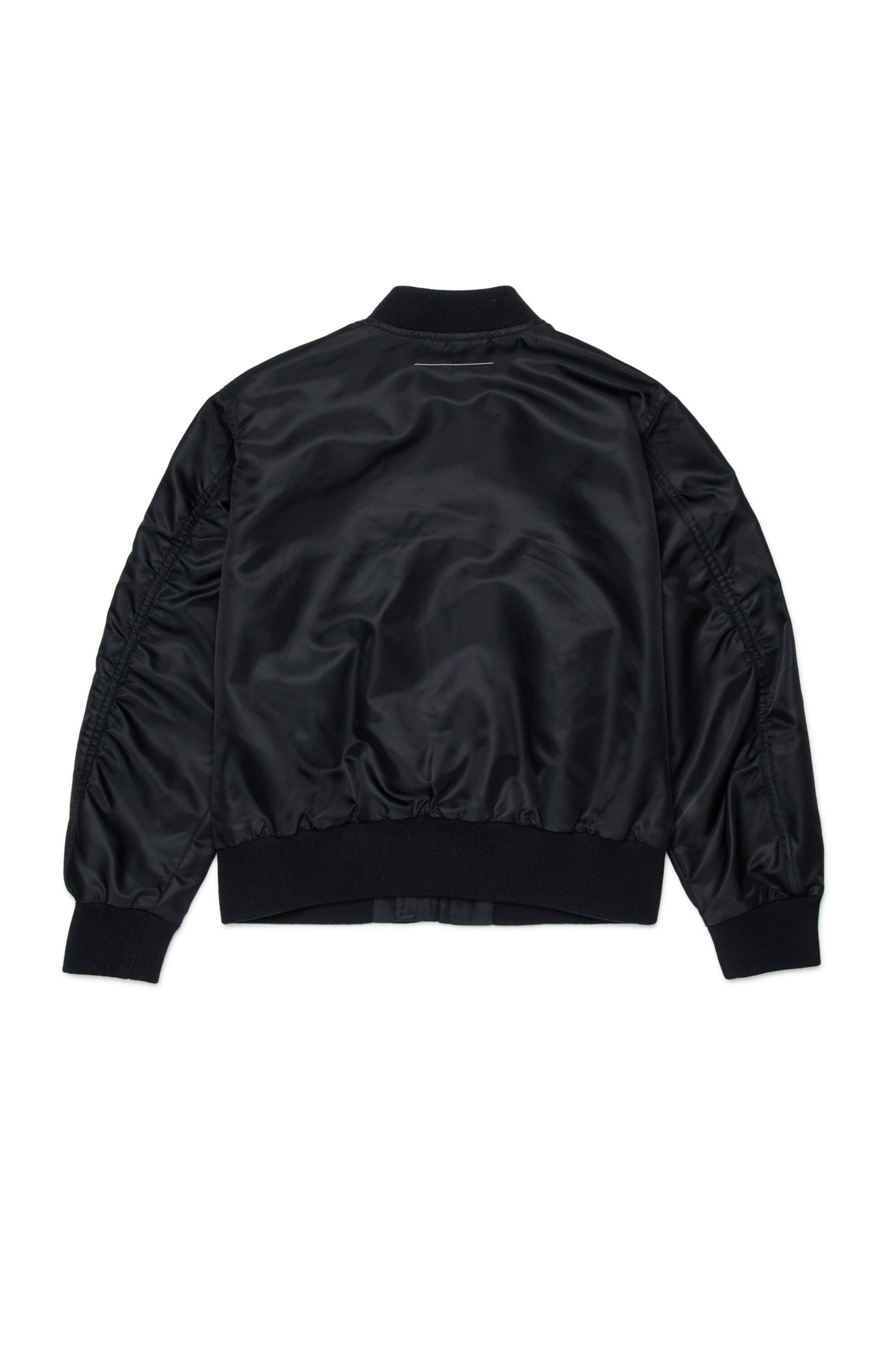 ロゴプリント入りボンバージャケット