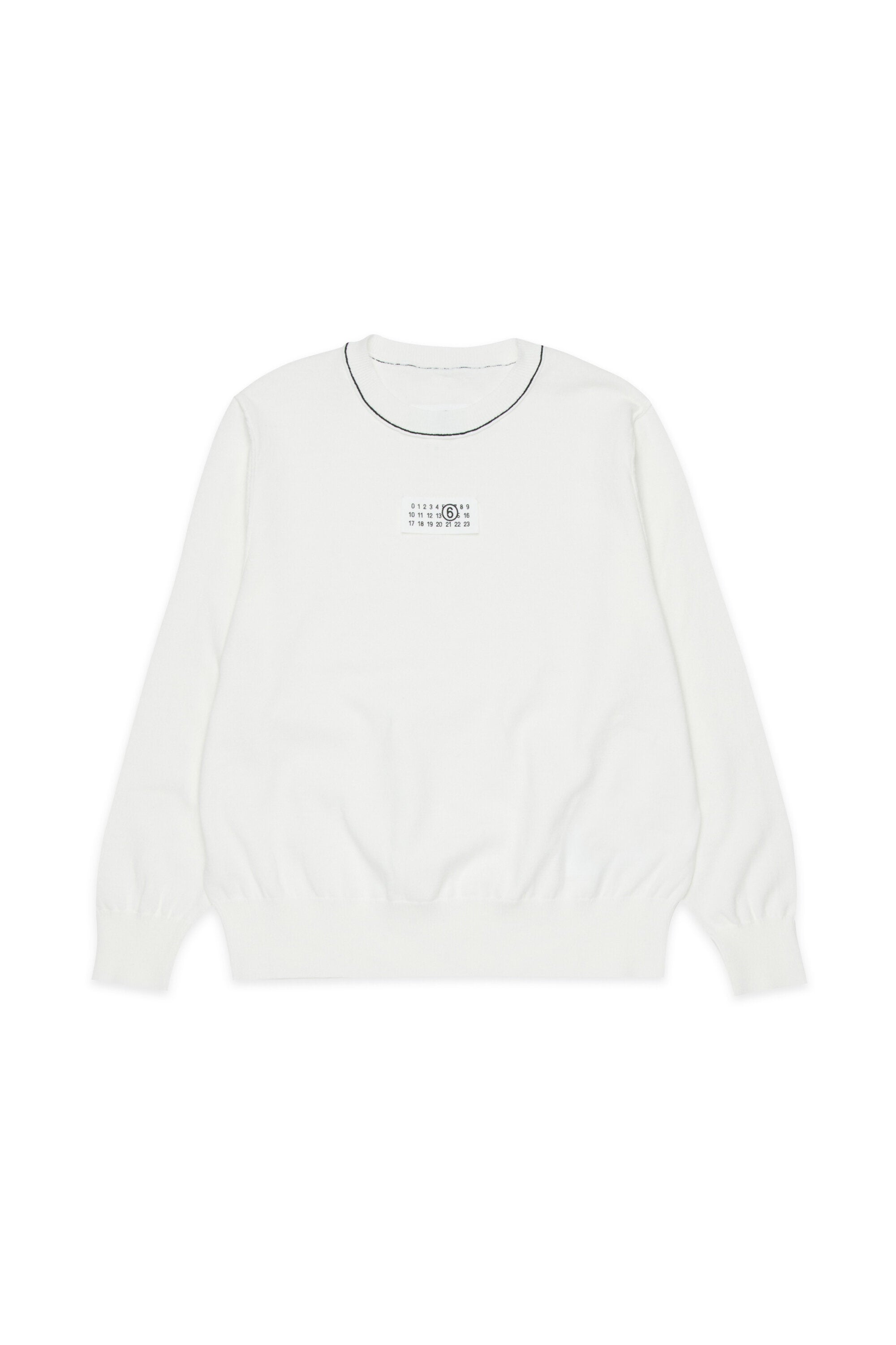 Crew-neck pullover with logo