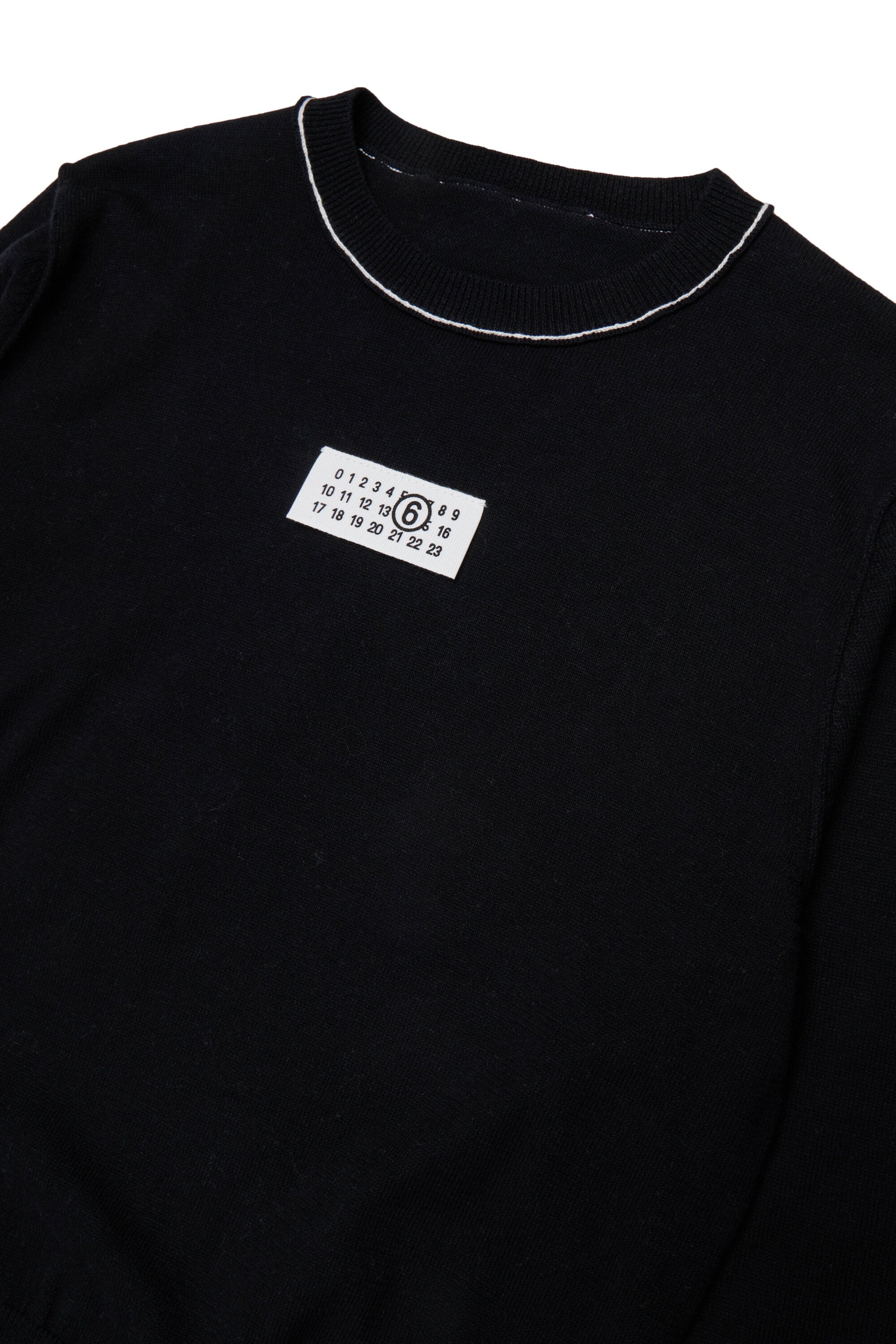 Crew neck sweater in wool blend