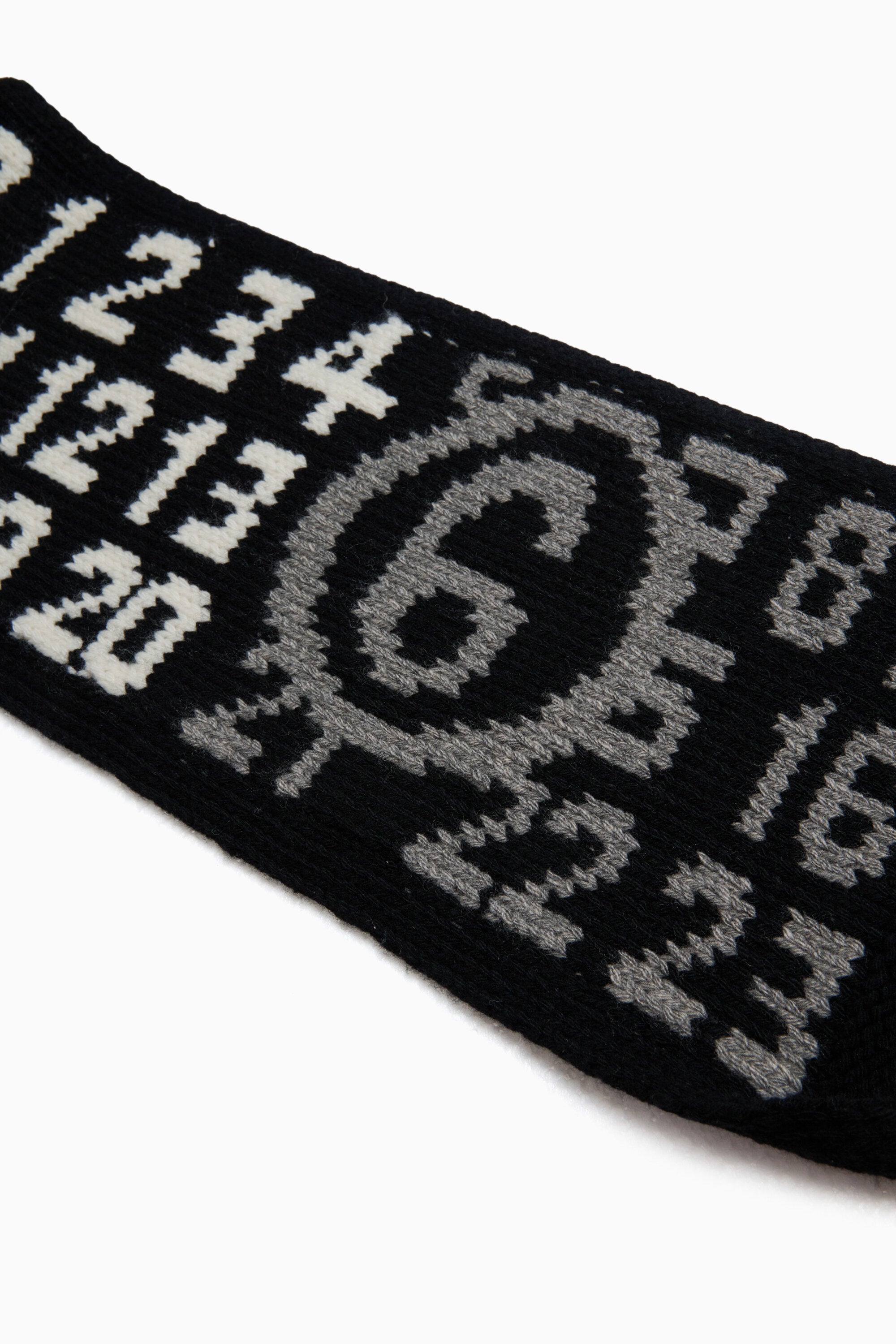 Scarf with numeric logo