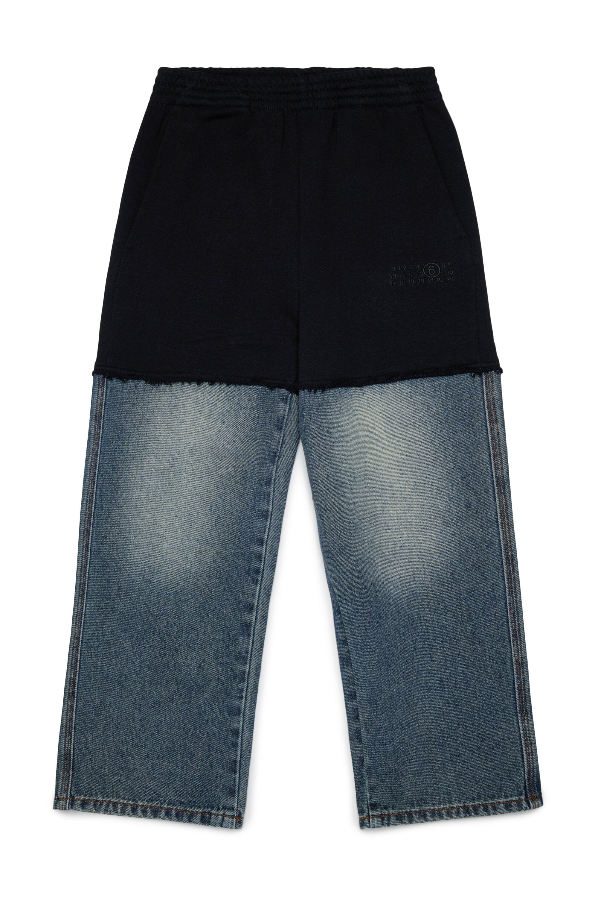 Sweatpants and denim pants