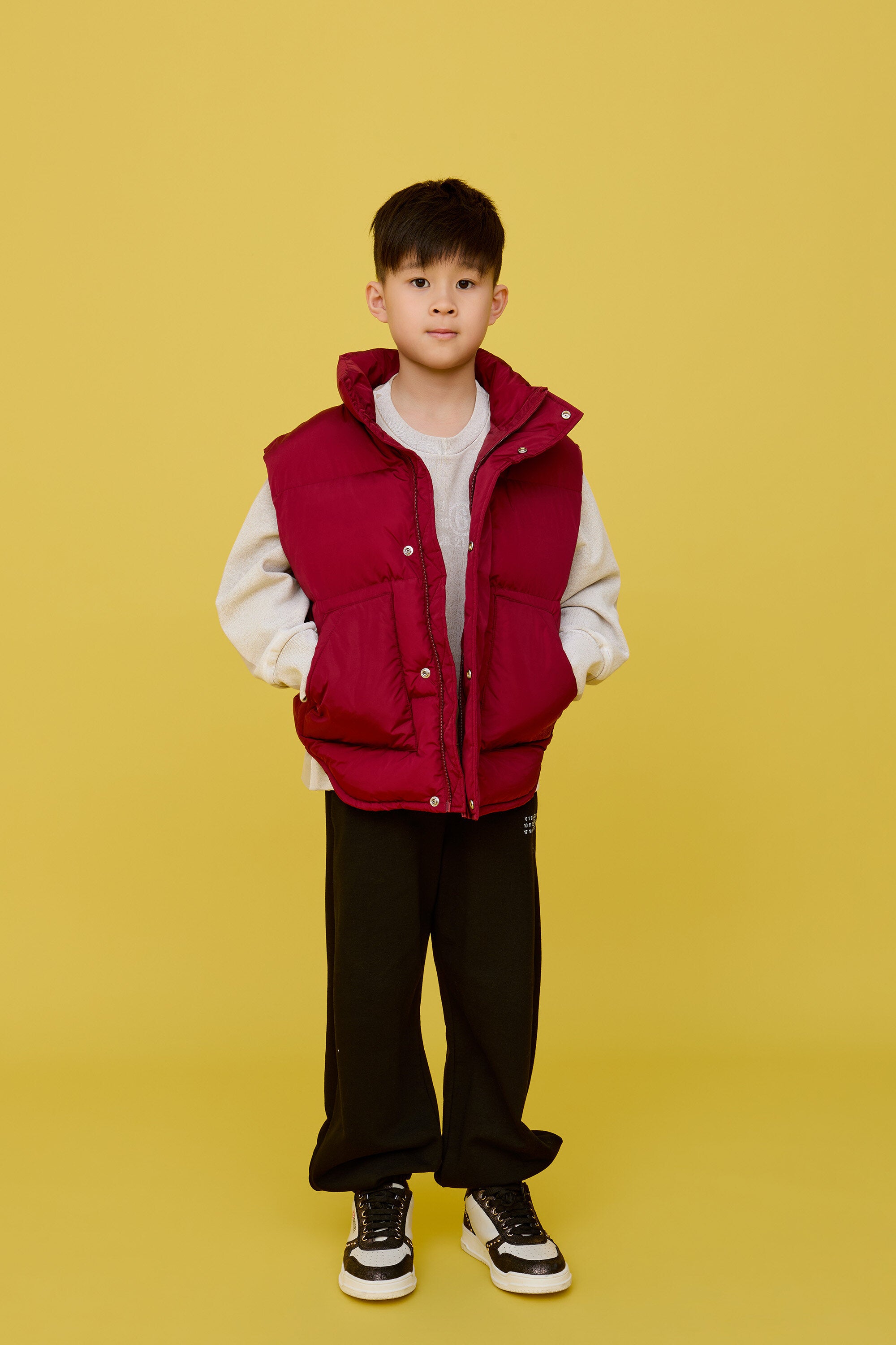 Padded jacket with logo