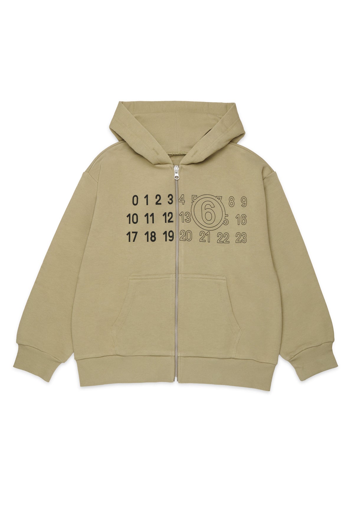 Zip-up sweatshirt with logo