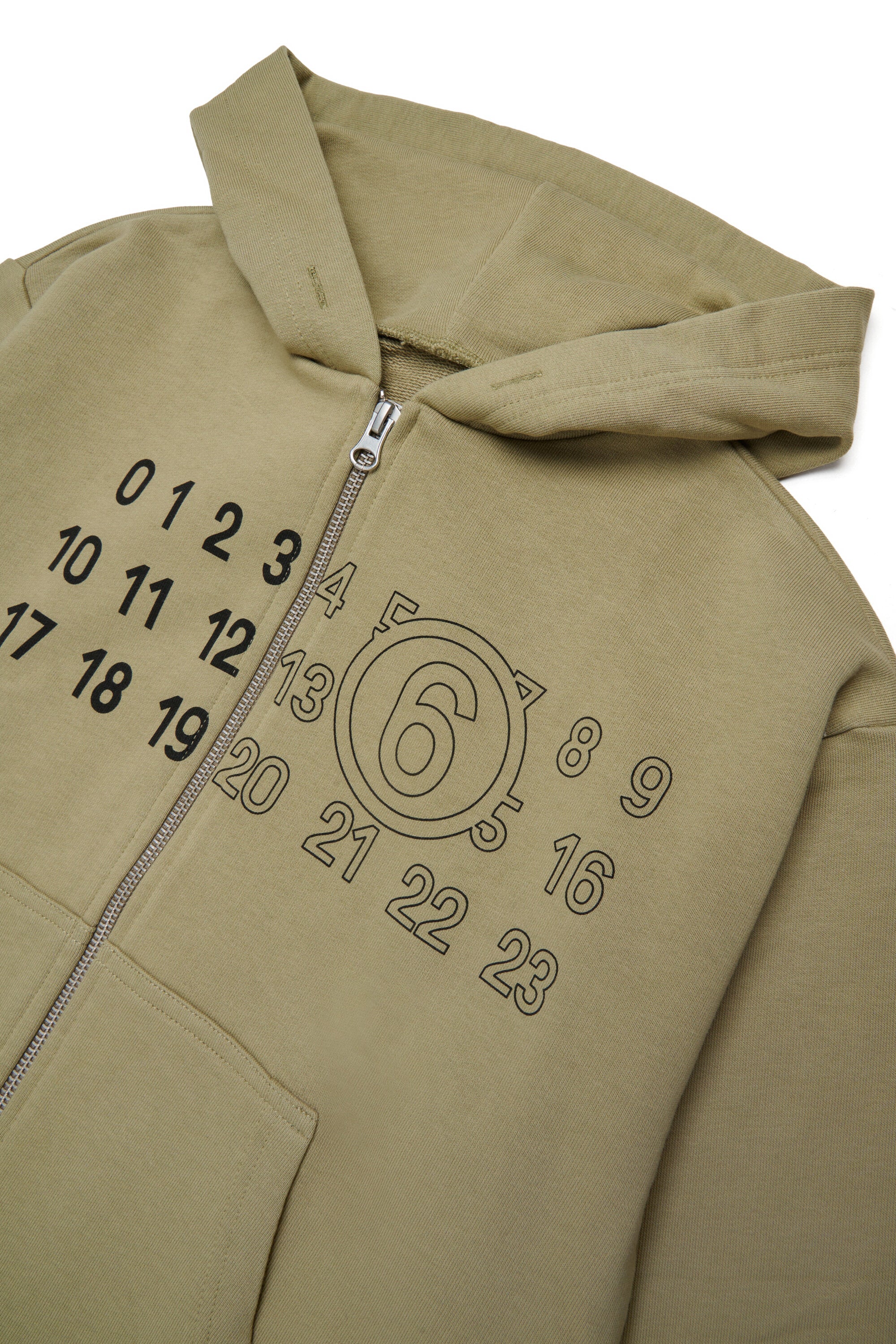 Zip-up sweatshirt with logo