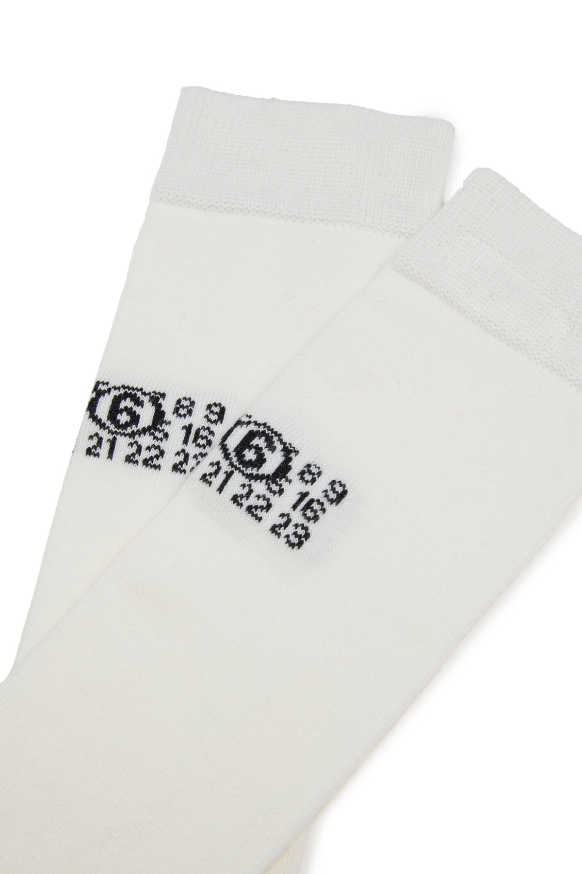 Socks with numeric logo