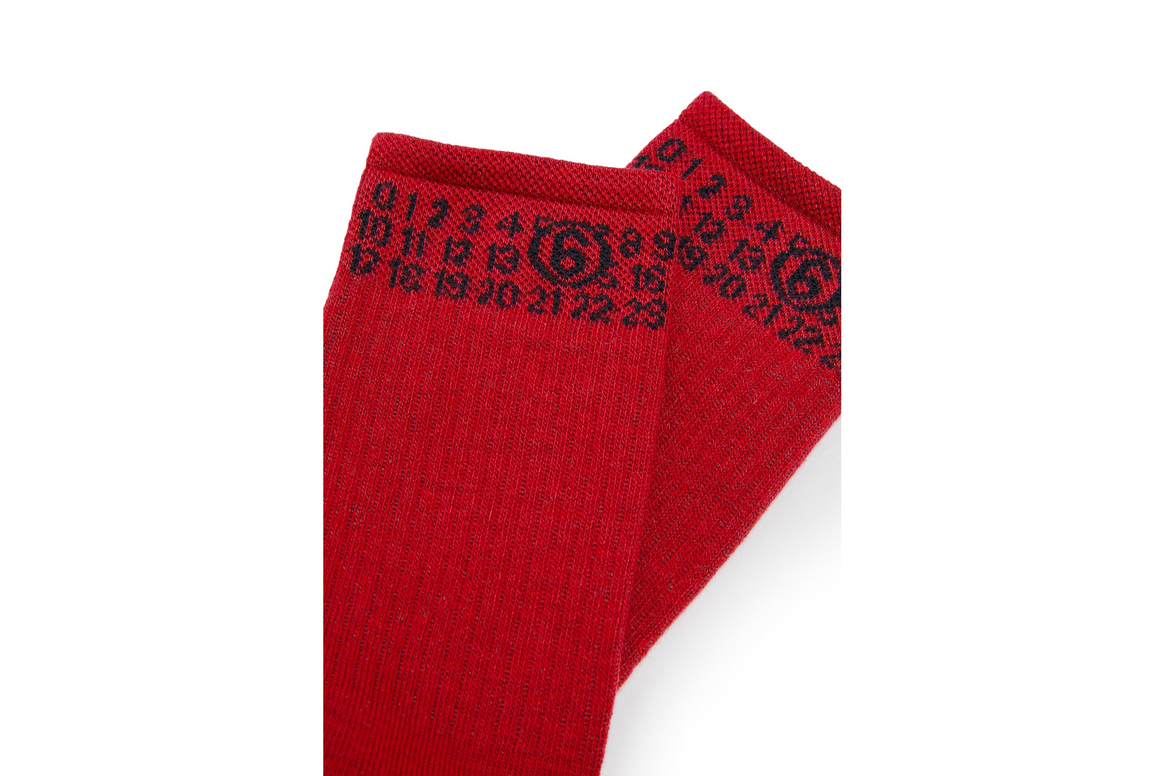 Socks with numeric logo