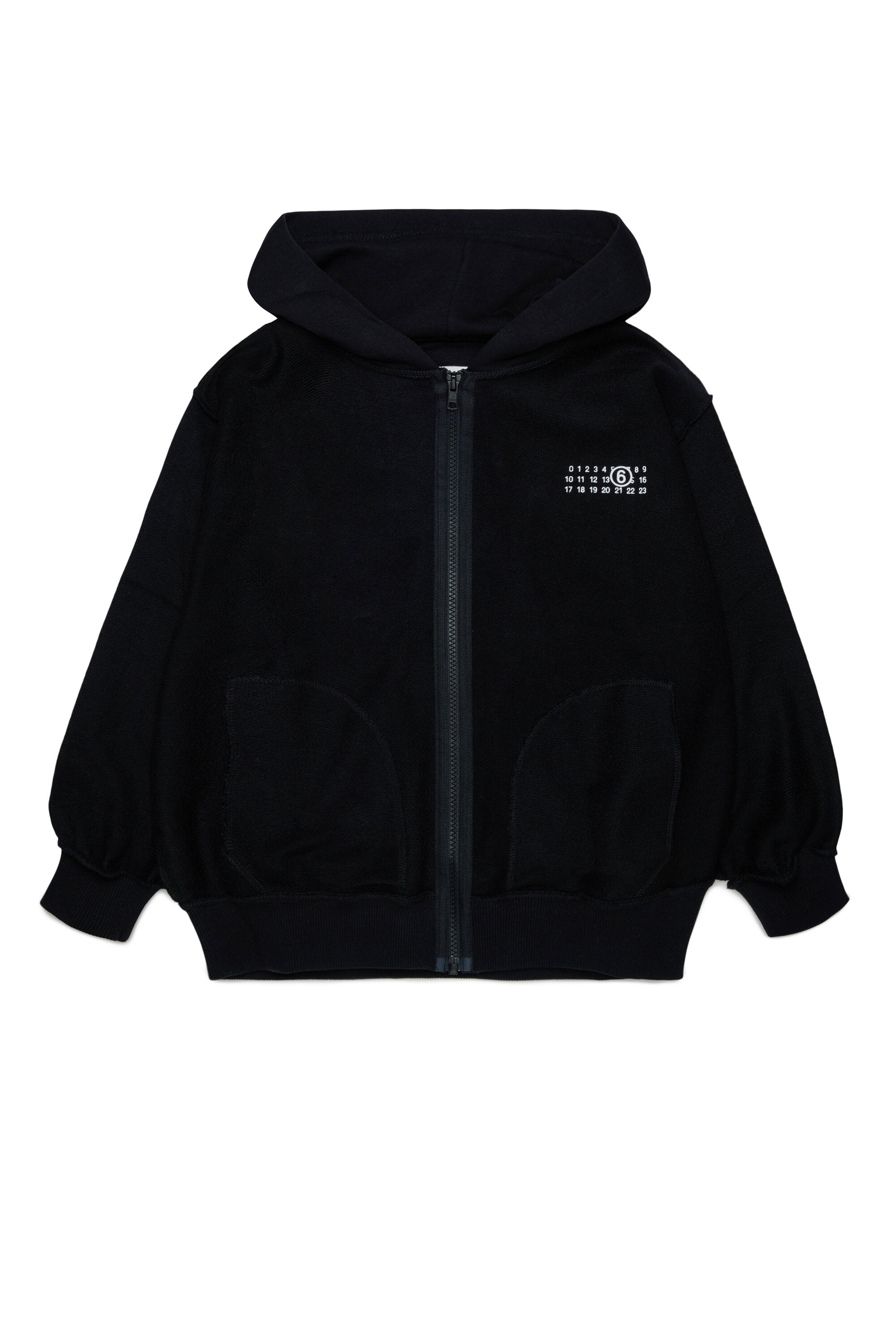 Zip sweatshirt with logo