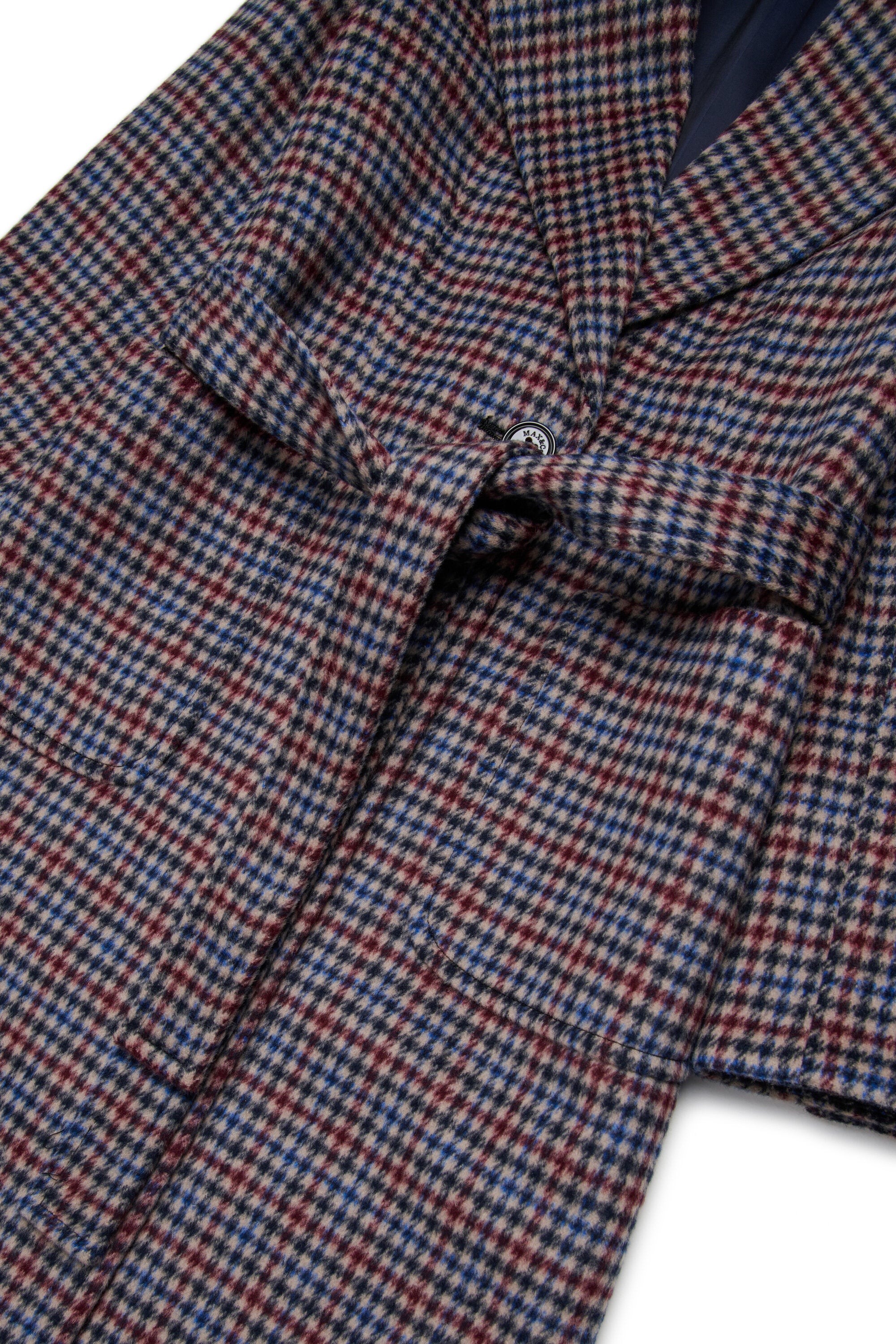 ハウンドトゥース・ウール・ランナウェイ・コート