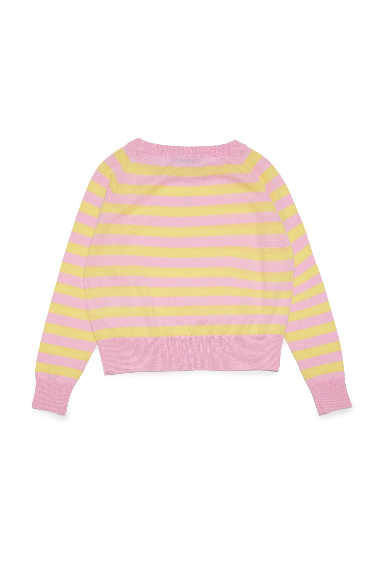 Wool crew-neck pullover with stripes Wool crew-neck pullover with stripes
