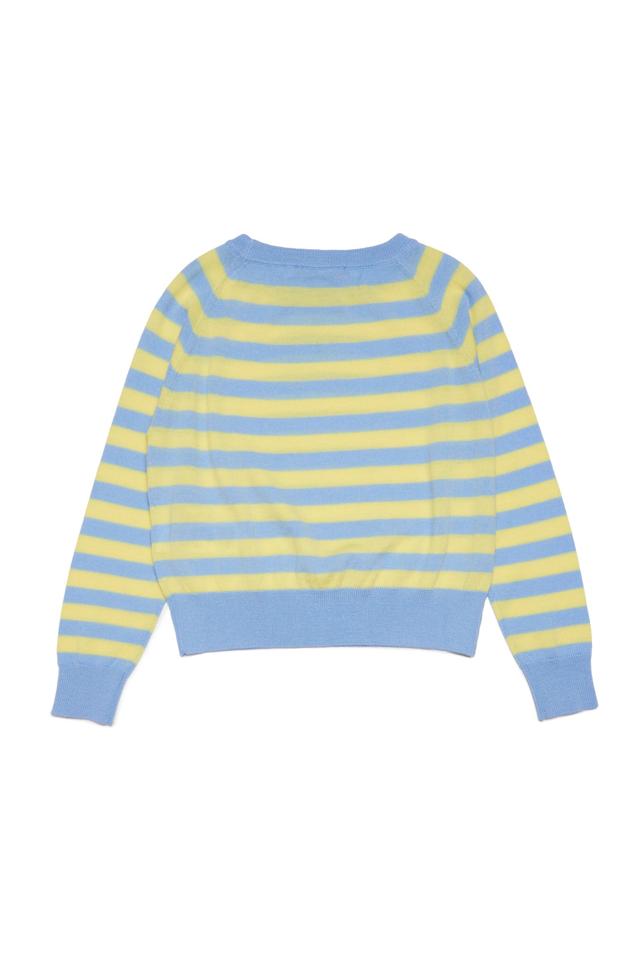 Wool crew-neck pullover with stripes Wool crew-neck pullover with stripes