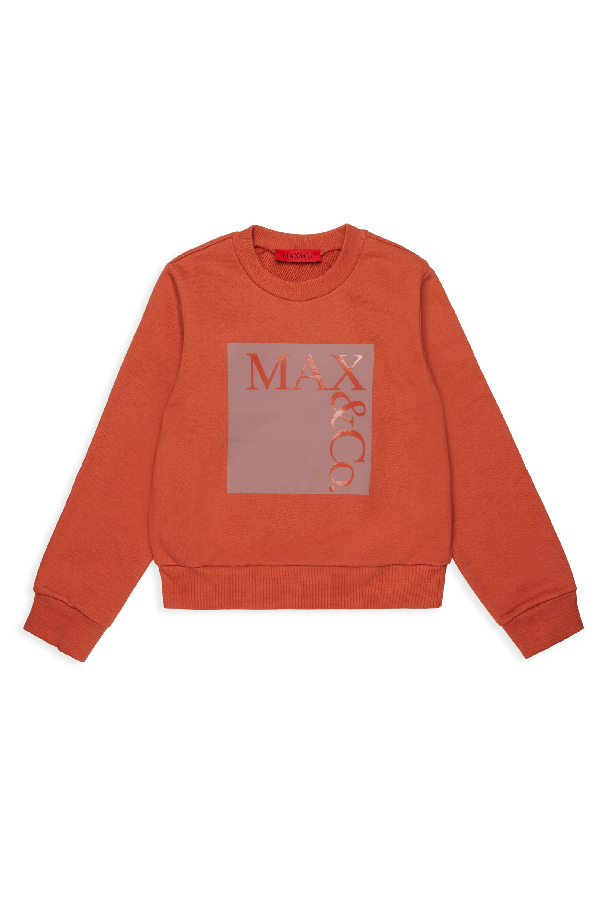 Branded crew-neck sweatshirt