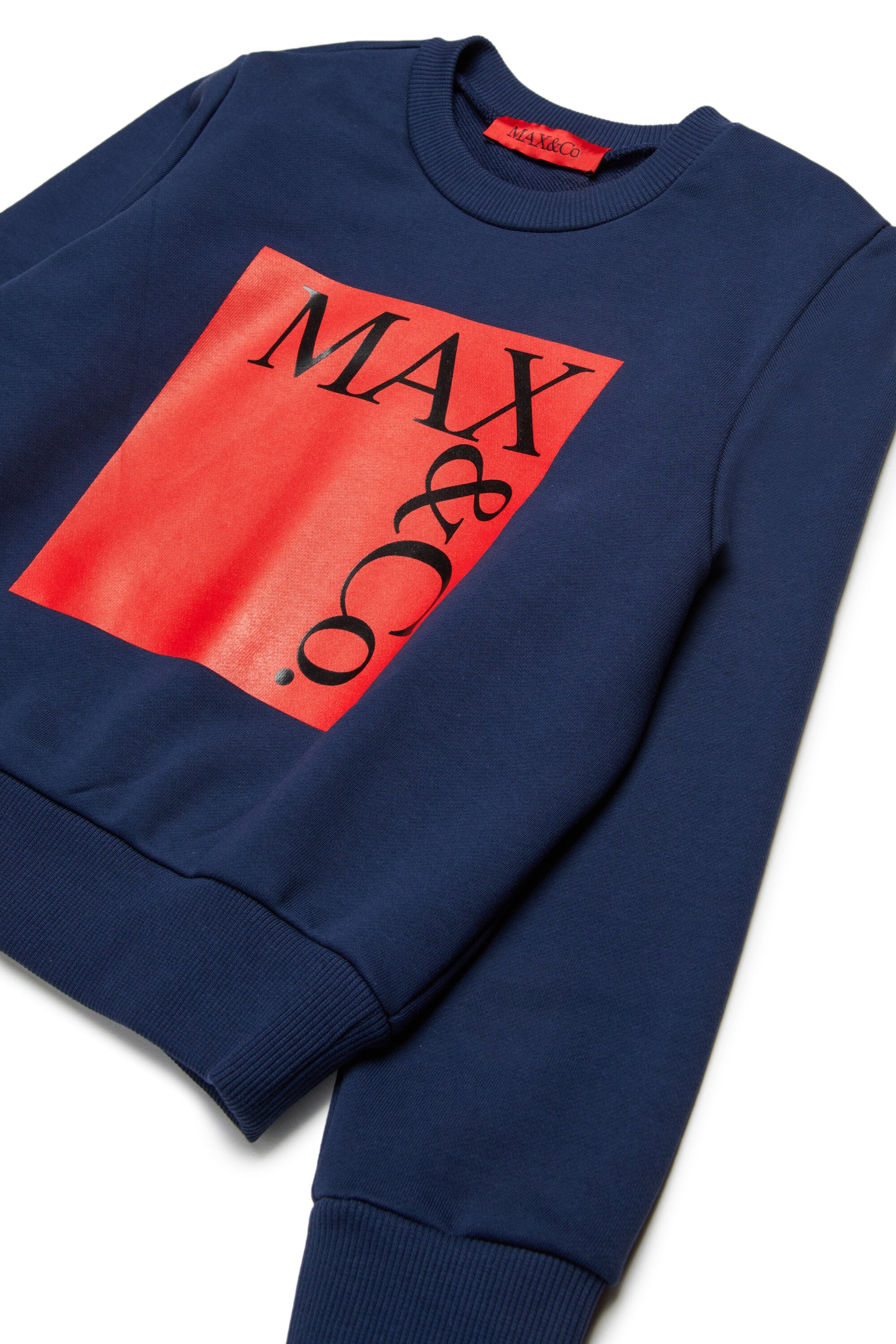 Branded crew-neck sweatshirt