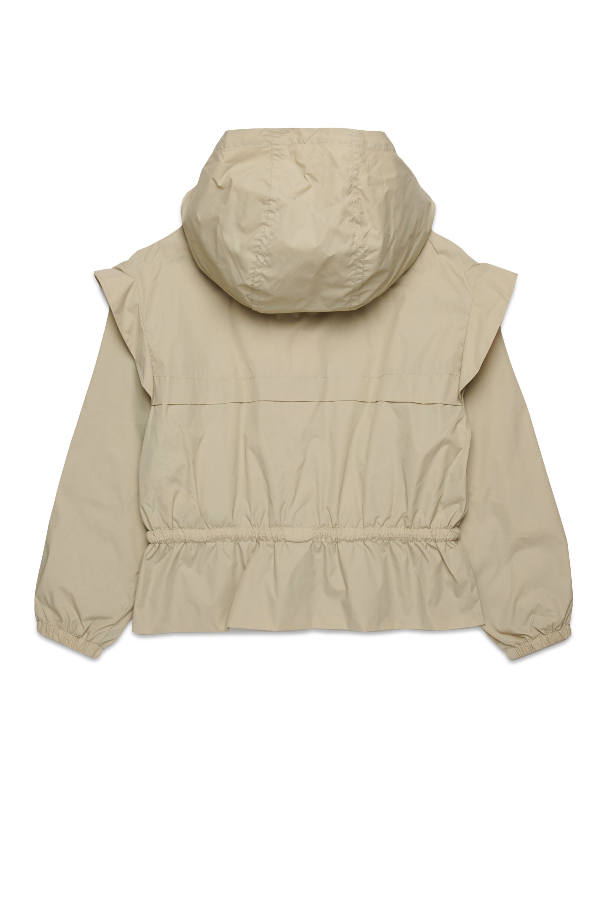 Windbreaker jacket with ruffles