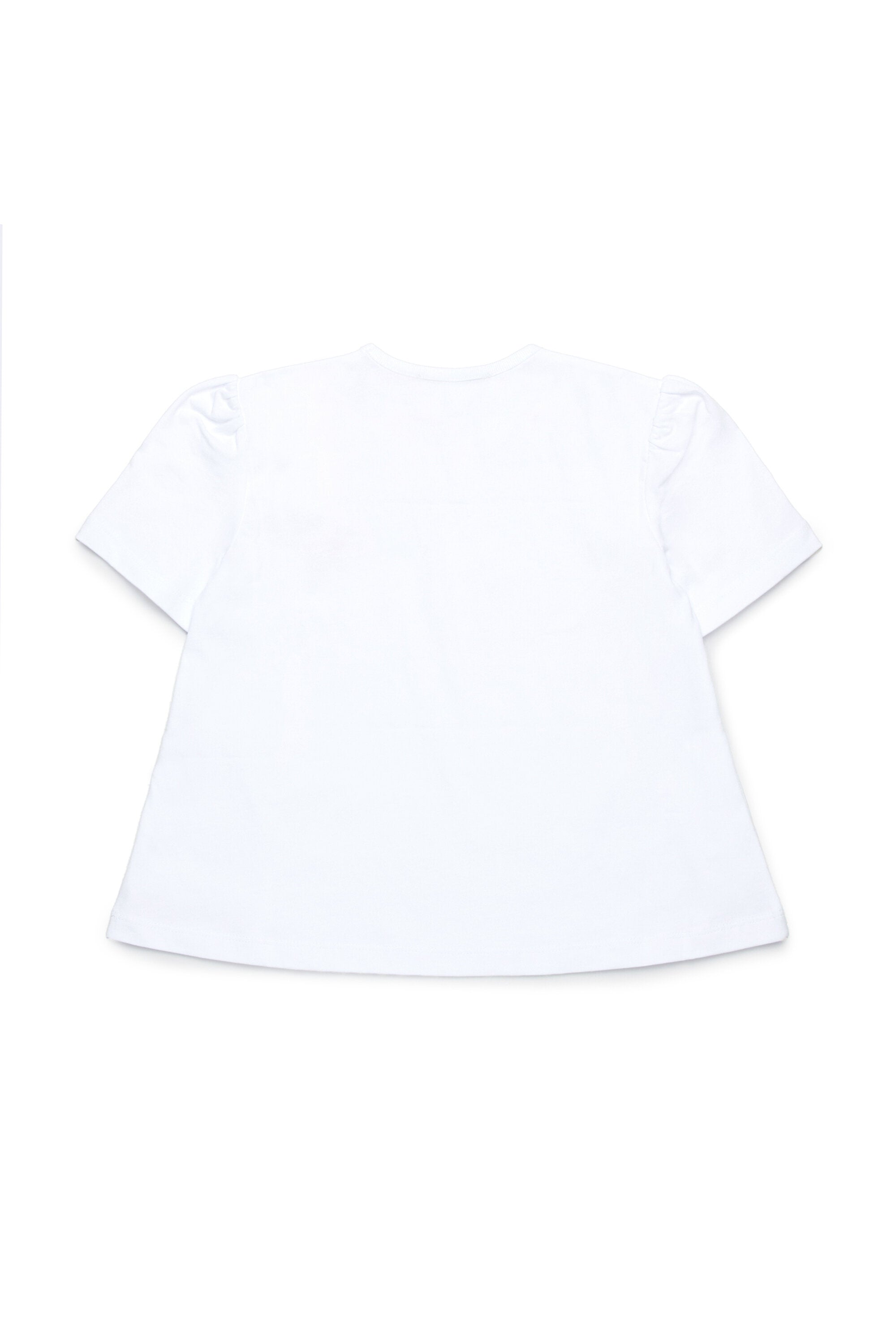 花柄刺繍入りTシャツ