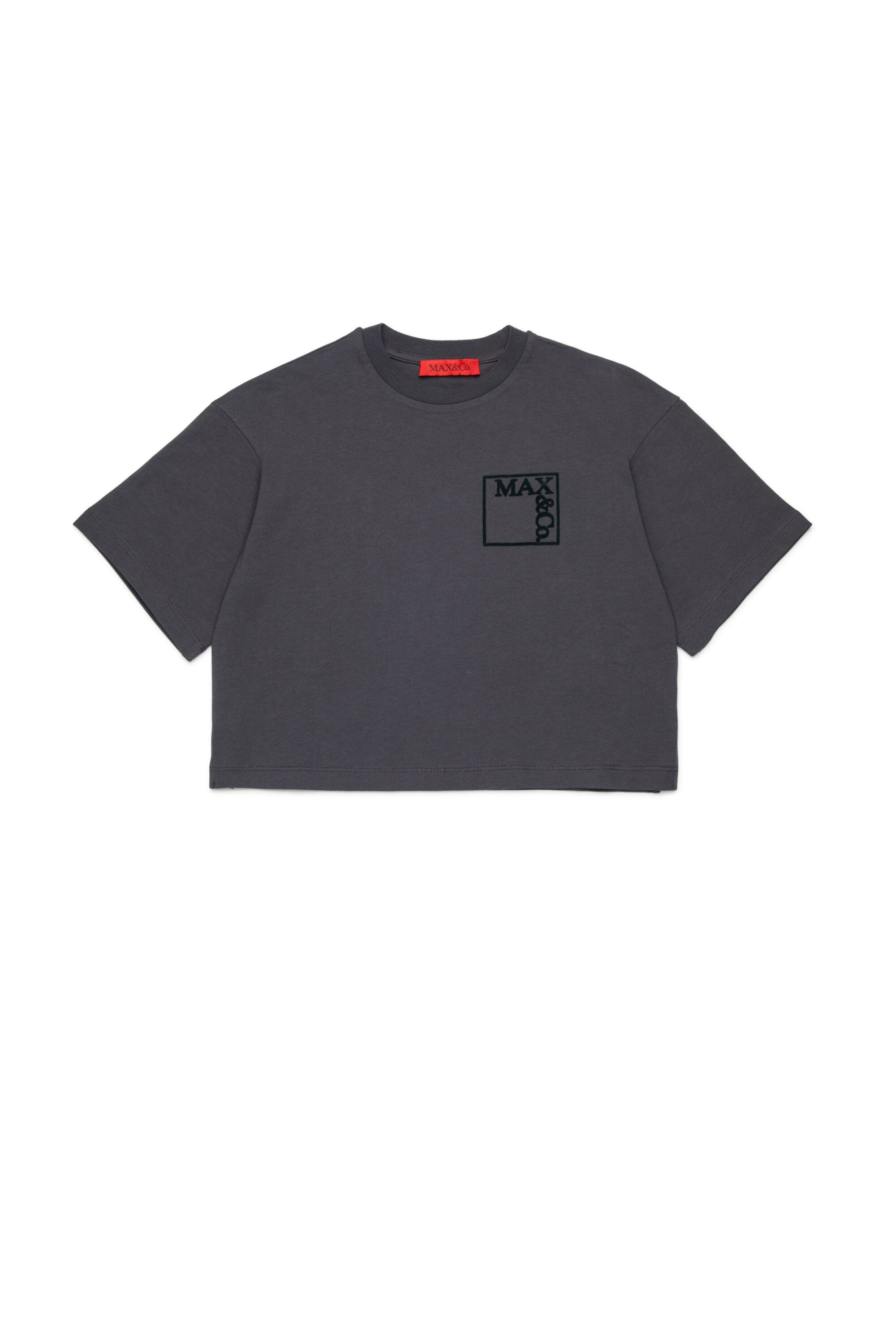 マキシエンブレム付きジャージーTシャツ