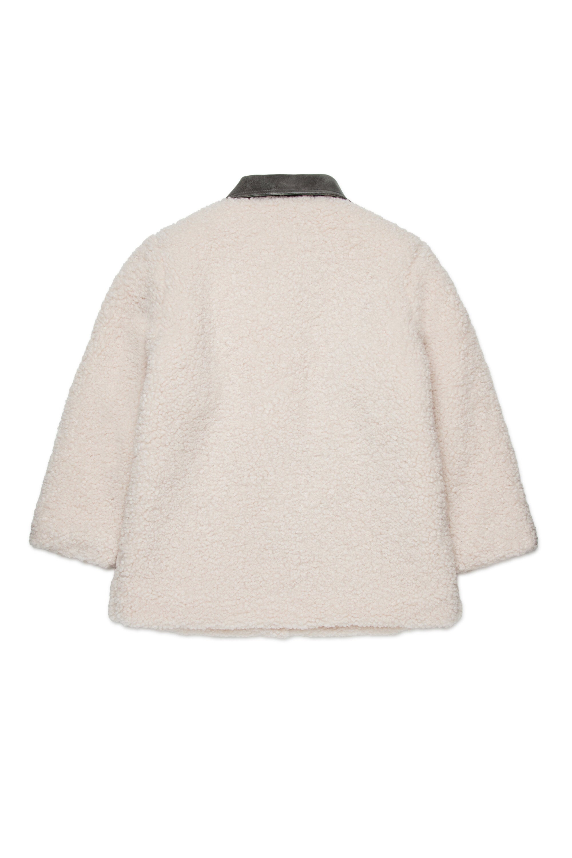 Teddy coat with maxi pocket