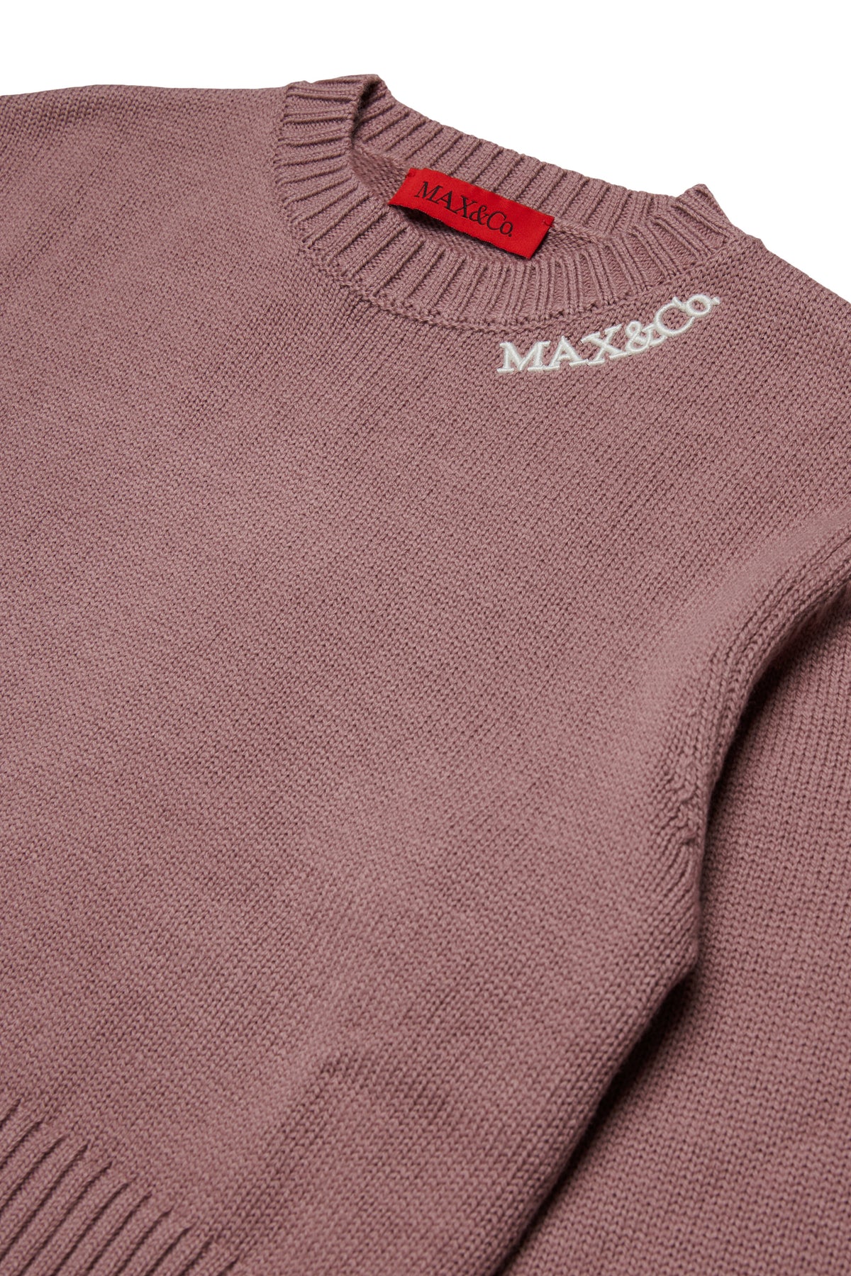 刺繍ロゴ入りウール混紡プルオーバー