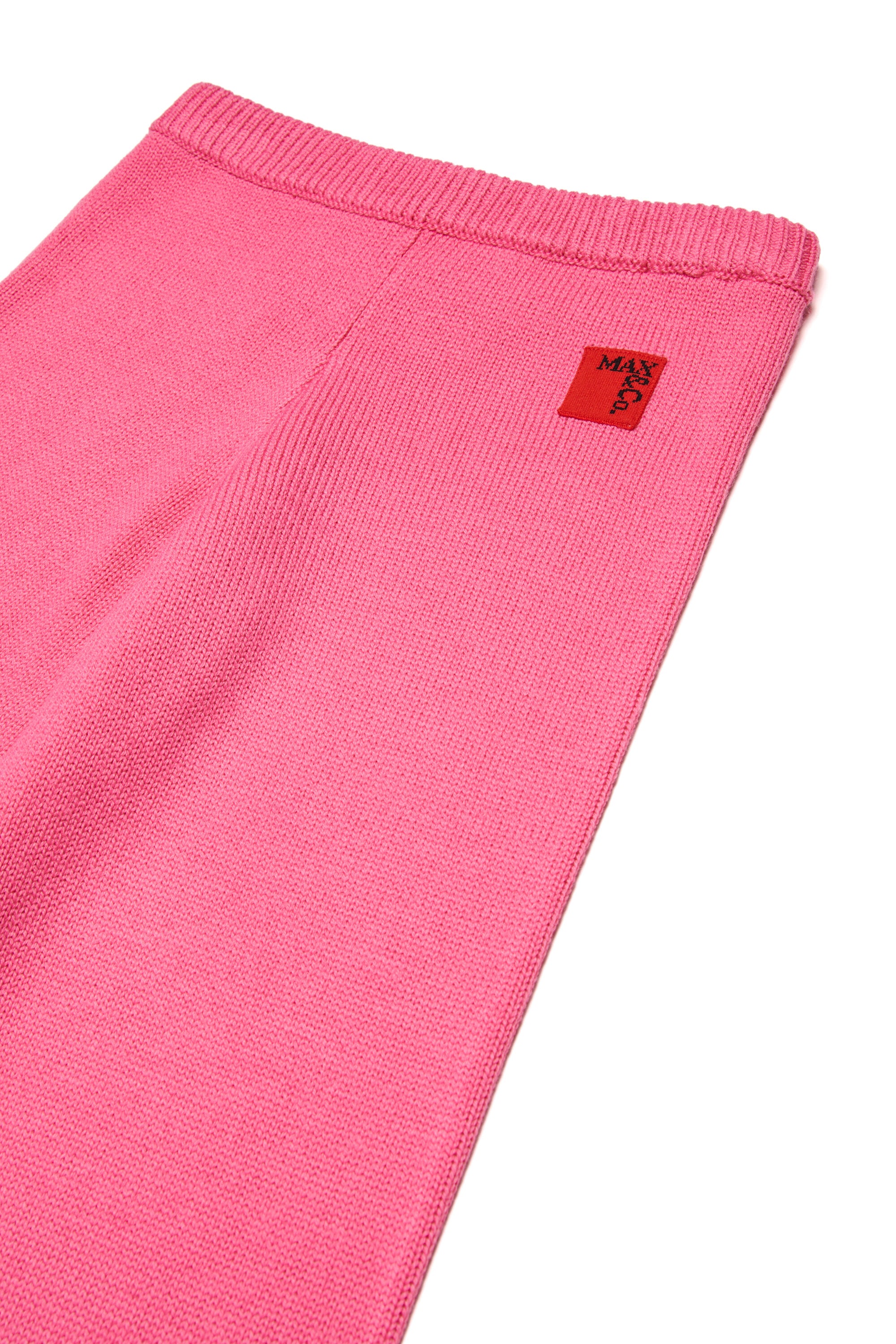 Wool blend straight pants