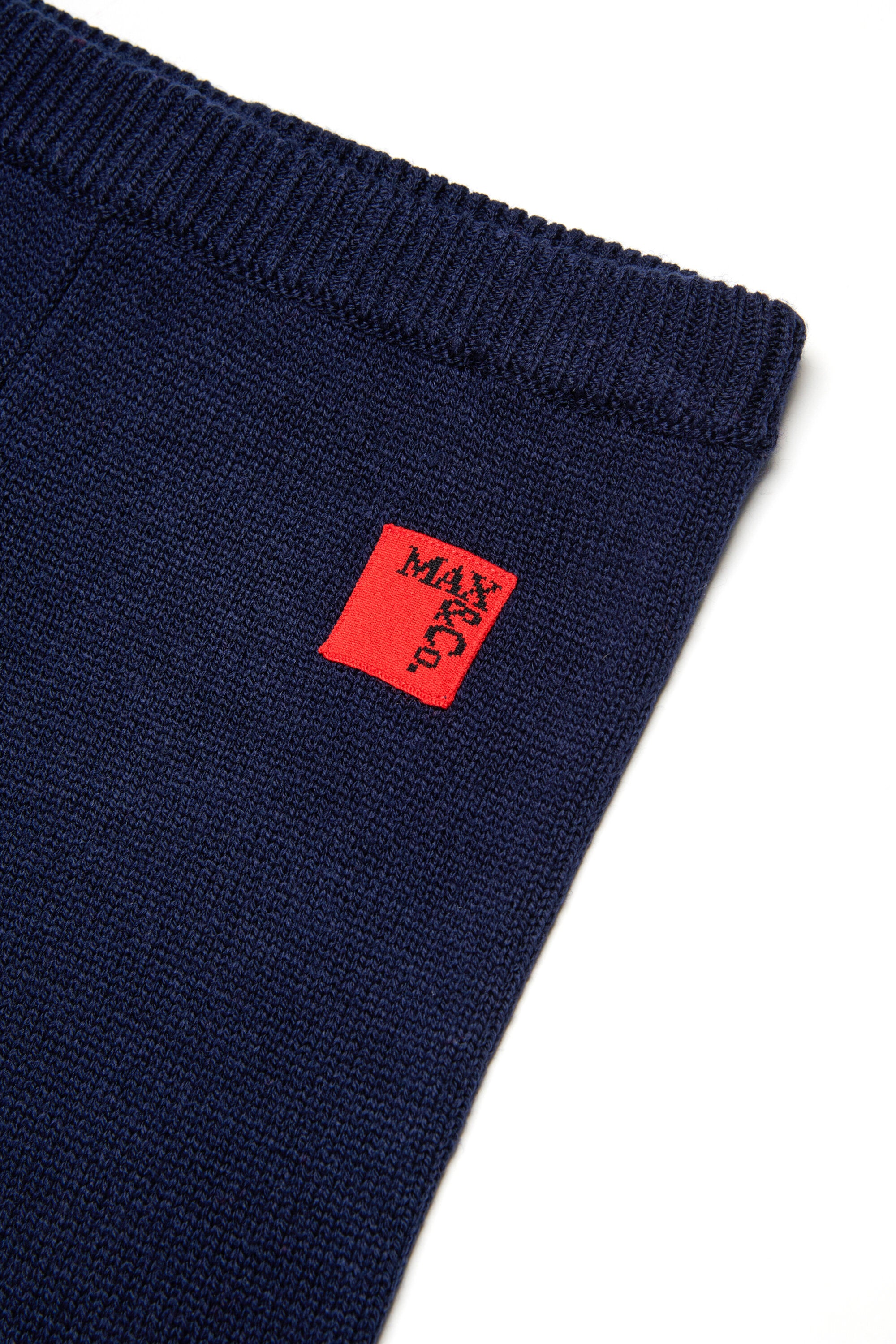 ウール混ストレートパンツ