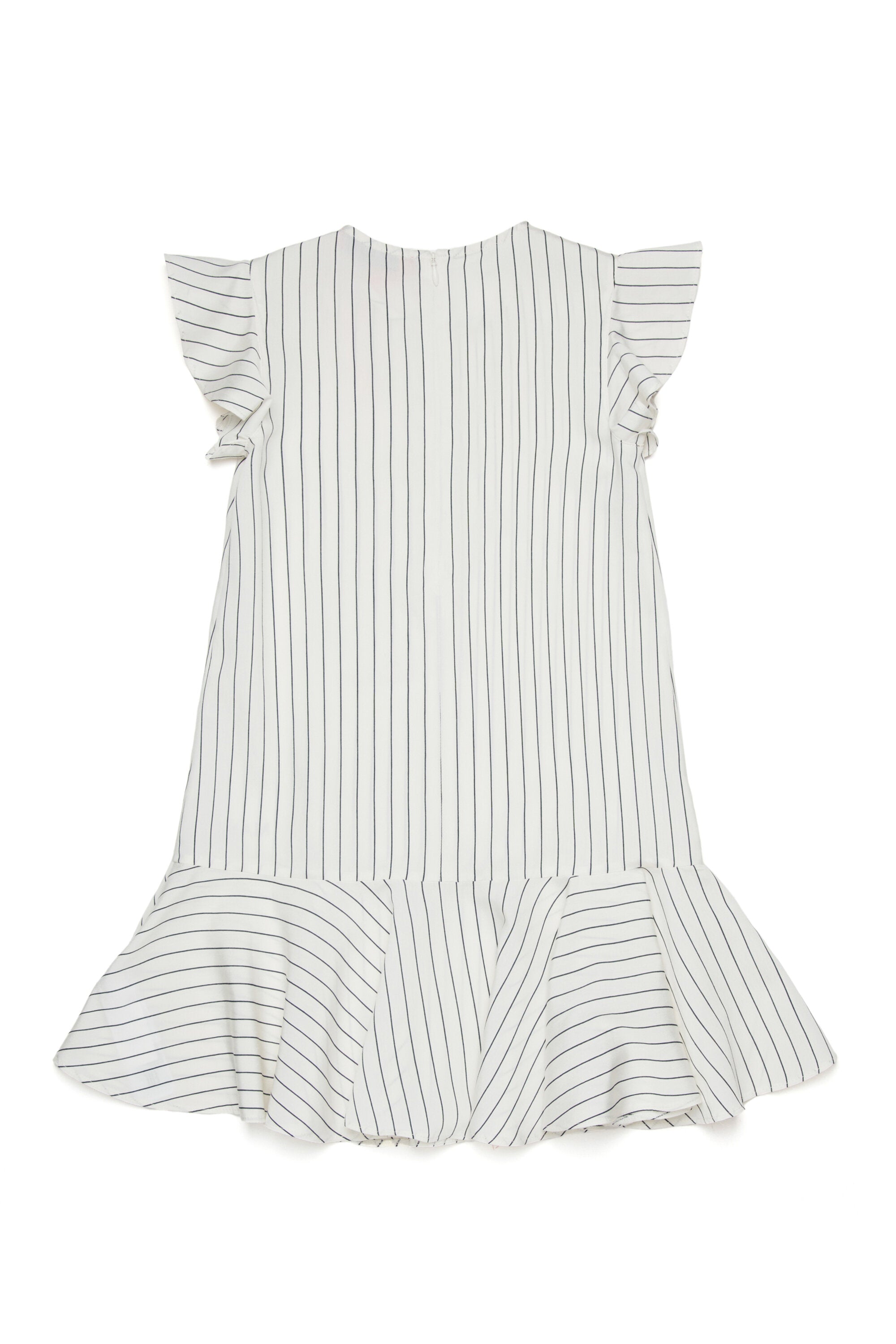 Striped dress with logo