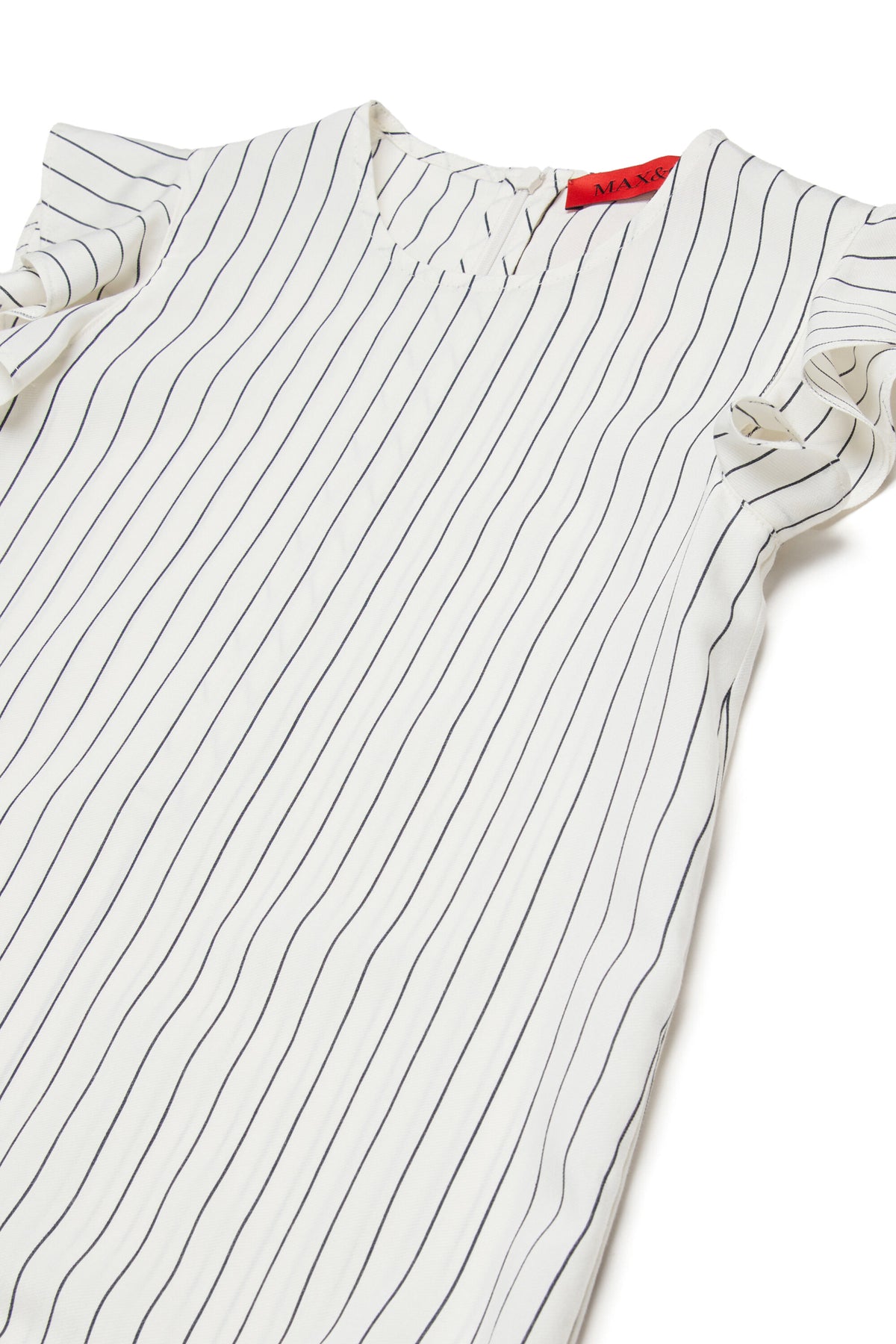 Striped dress with logo