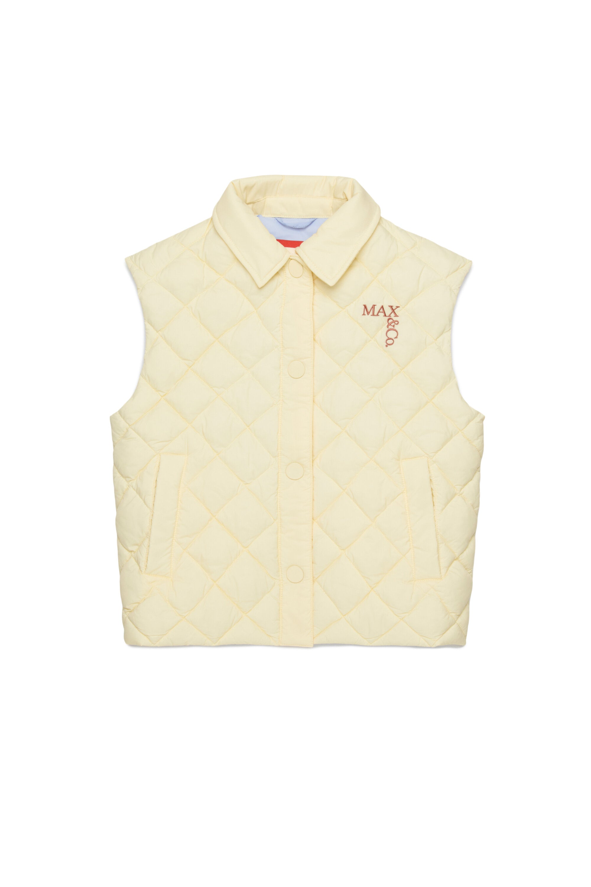 ロゴプリント入り中綿ジャケット