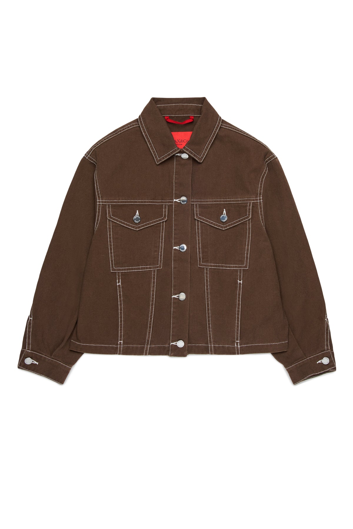 Denim jacket with logo