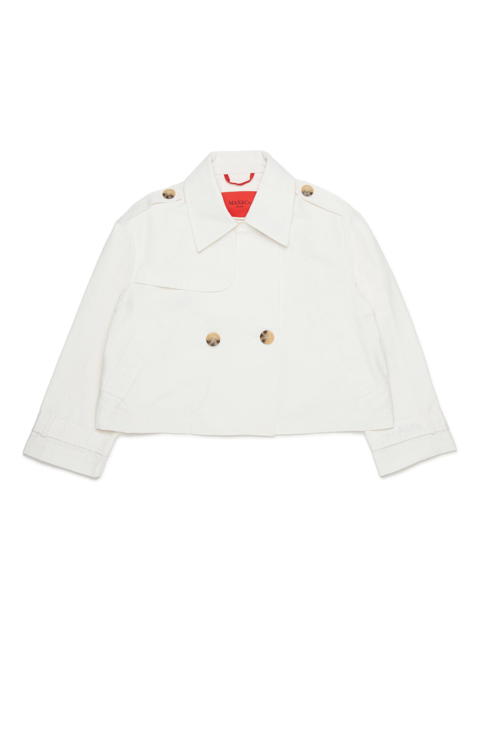 ロゴ入りダブルブレストジャケット