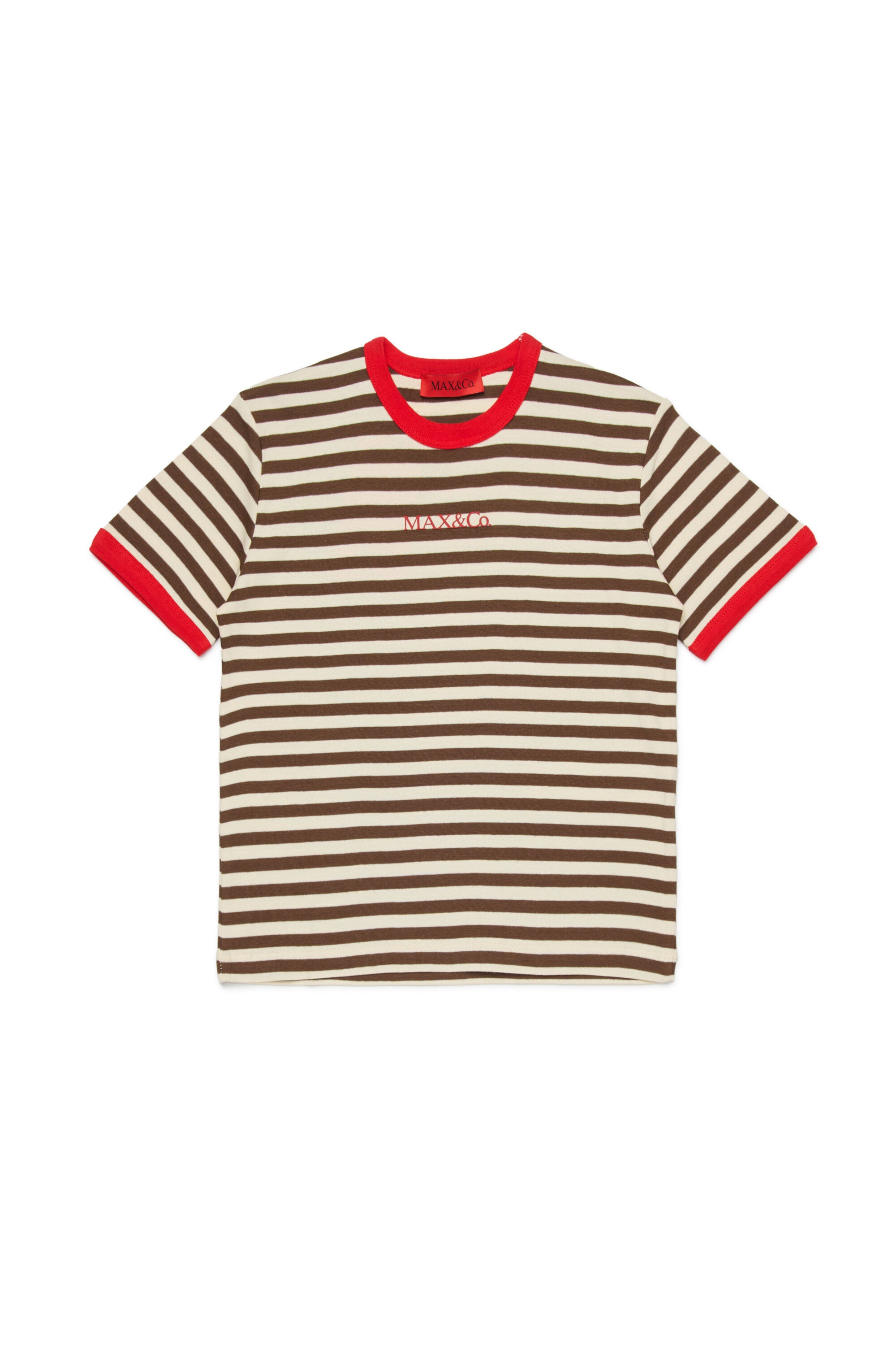 Striped T-shirt with logo