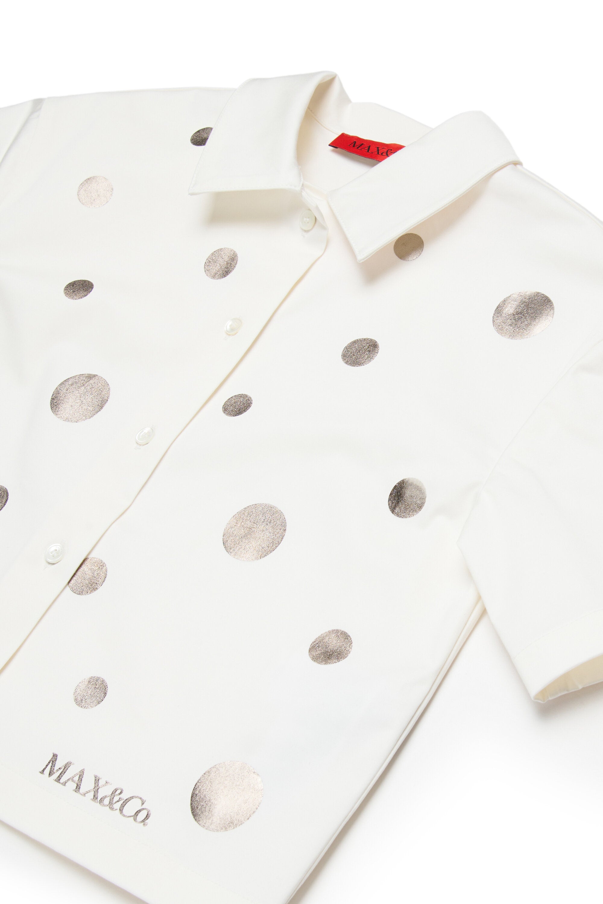 Short-sleeved shirt with logo