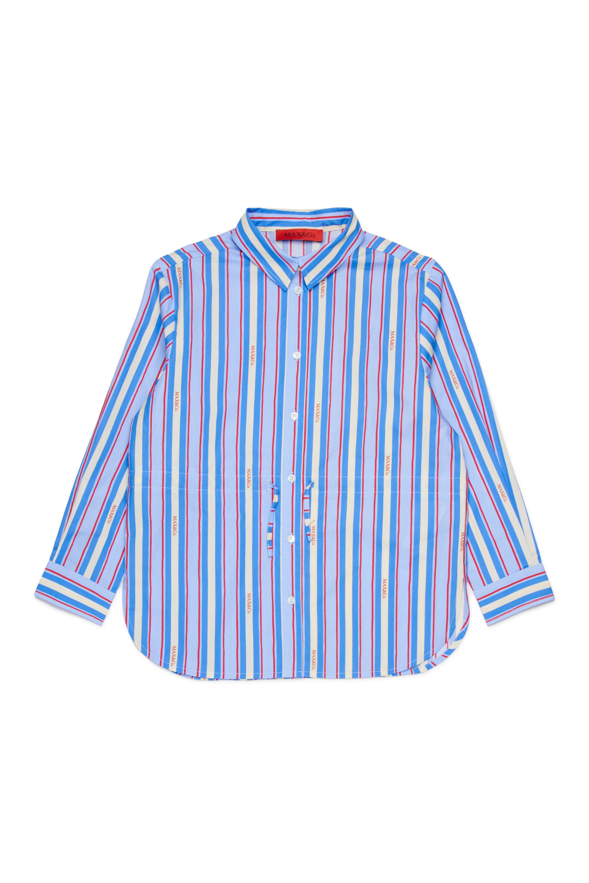 Striped shirt with logo