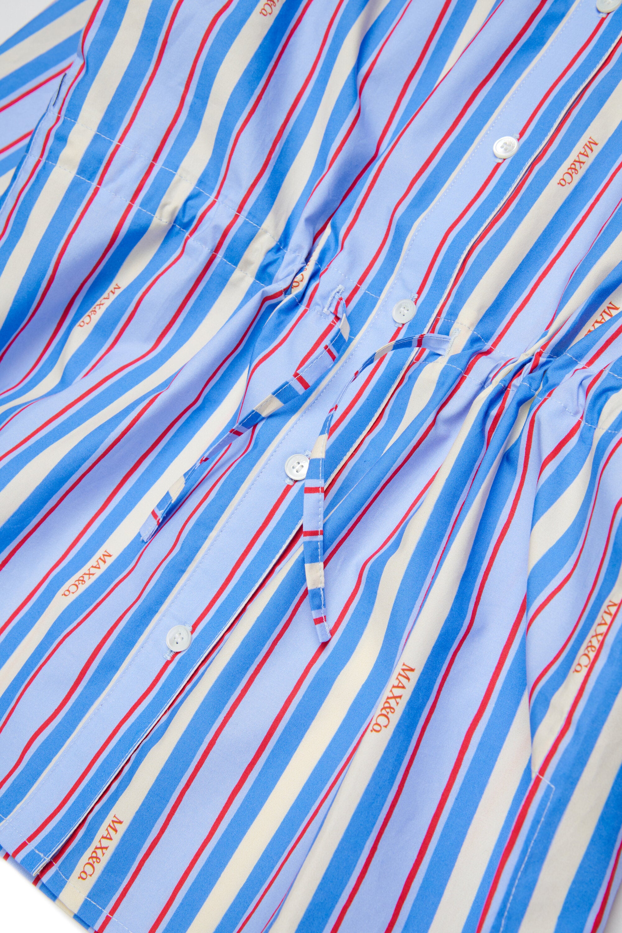 Striped shirt with logo