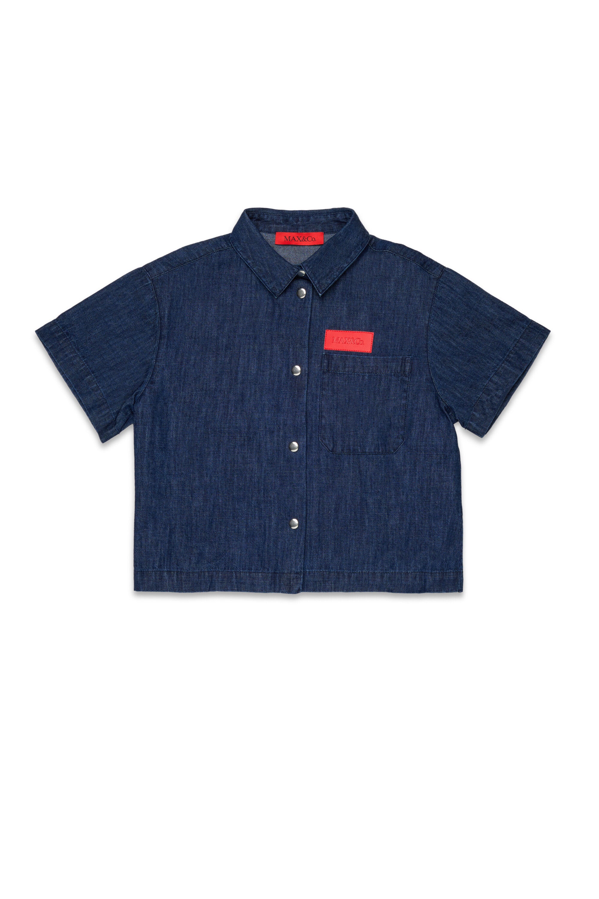 Short-sleeved shirt with logo